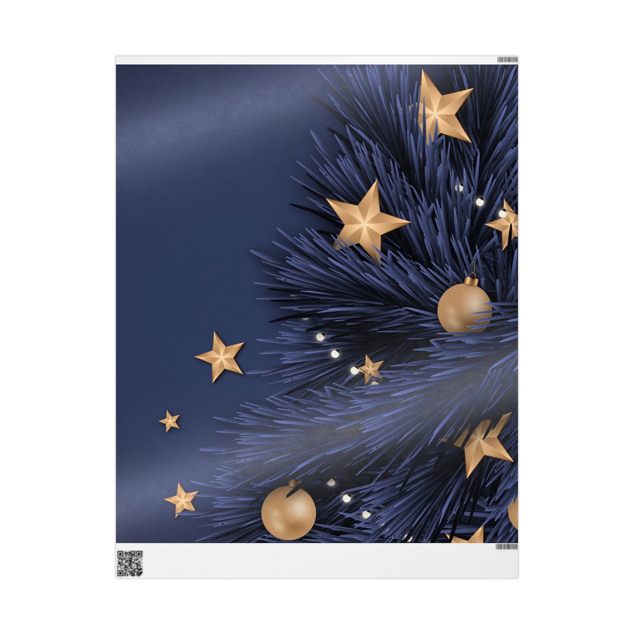Gift Wrapping Paper | Elegant Starry Holiday Gift Wrap - Metamorphosis Creations