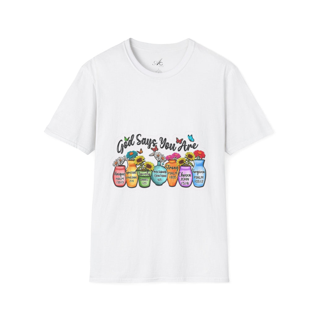 God Says You Are Loved Unisex T-Shirt, Inspirational Tee for Faith, Gifts for Friends, Casual Wear, Comfortable Clothing, [...] - Metamorphosis Creations