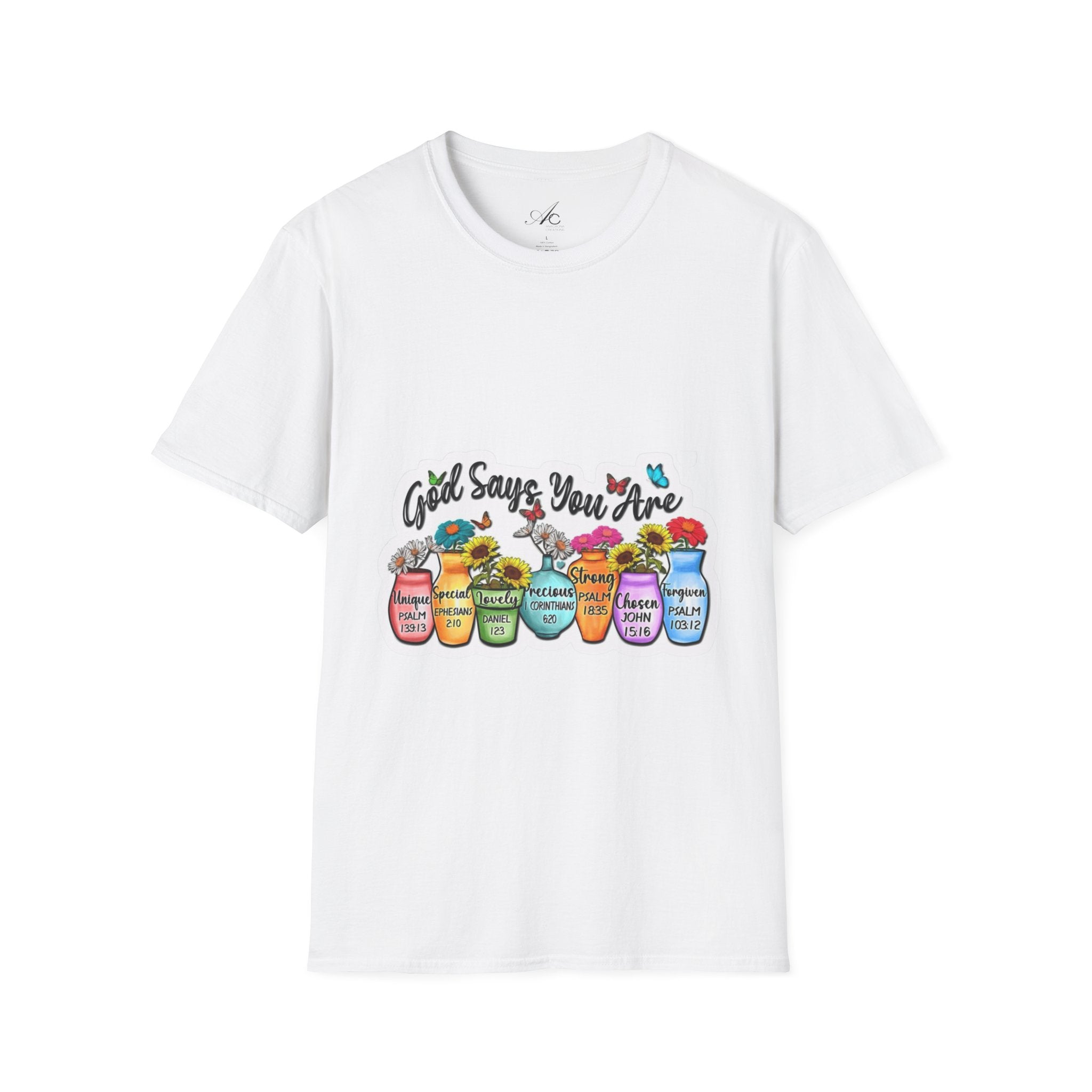 God Says You Are Loved Unisex T-Shirt, Inspirational Tee for Faith, Gifts for Friends, Casual Wear, Comfortable Clothing, [...] - Metamorphosis Creations