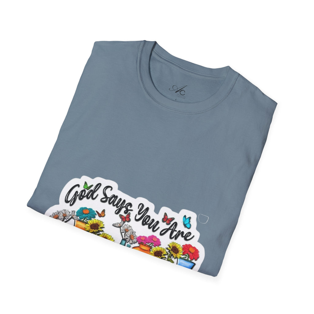 God Says You Are Loved Unisex T-Shirt, Inspirational Tee for Faith, Gifts for Friends, Casual Wear, Comfortable Clothing, [...] - Metamorphosis Creations