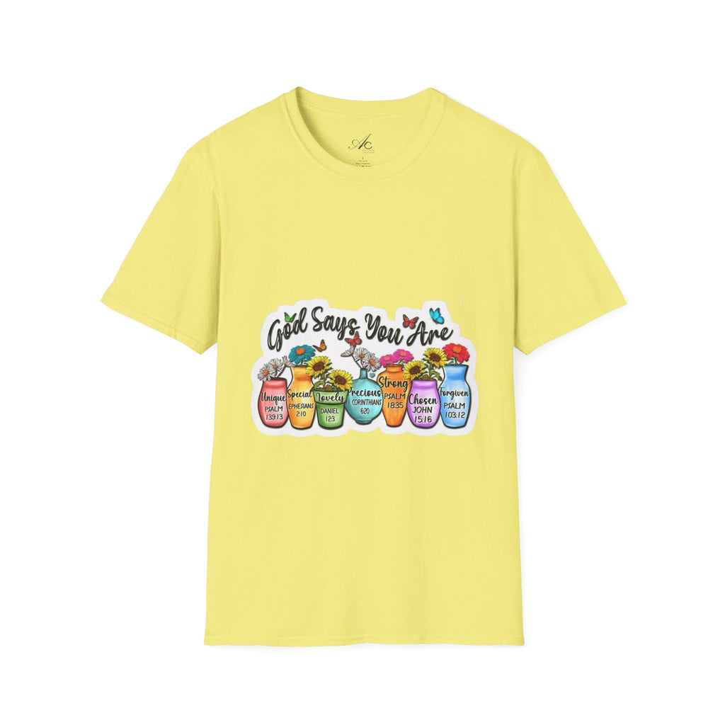 God Says You Are Loved Unisex T-Shirt, Inspirational Tee for Faith, Gifts for Friends, Casual Wear, Comfortable Clothing, [...] - Metamorphosis Creations