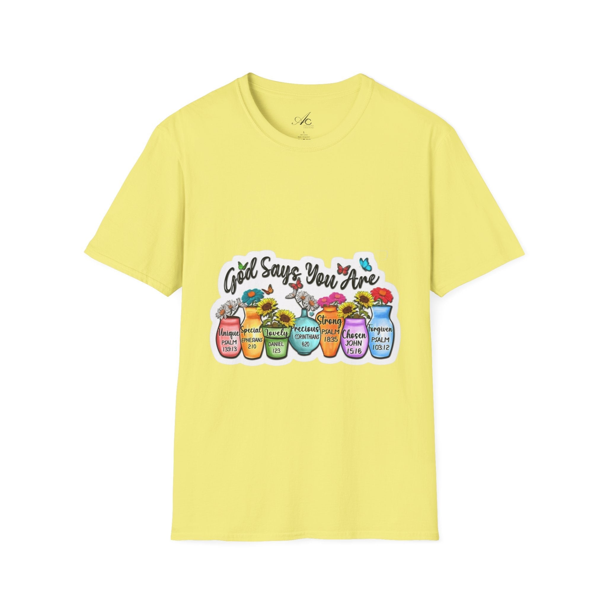 God Says You Are Loved Unisex T-Shirt, Inspirational Tee for Faith, Gifts for Friends, Casual Wear, Comfortable Clothing, [...] - Metamorphosis Creations
