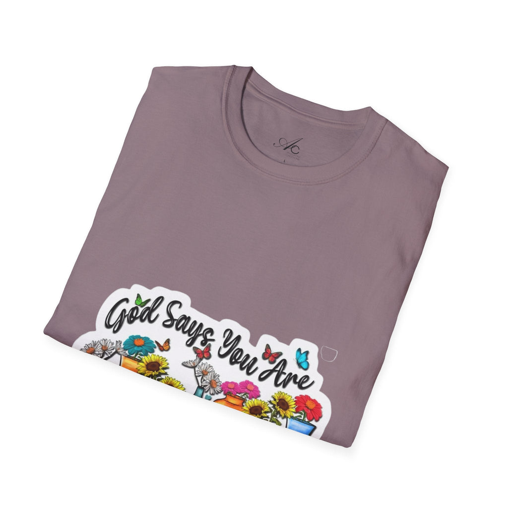 God Says You Are Loved Unisex T-Shirt, Inspirational Tee for Faith, Gifts for Friends, Casual Wear, Comfortable Clothing, [...] - Metamorphosis Creations