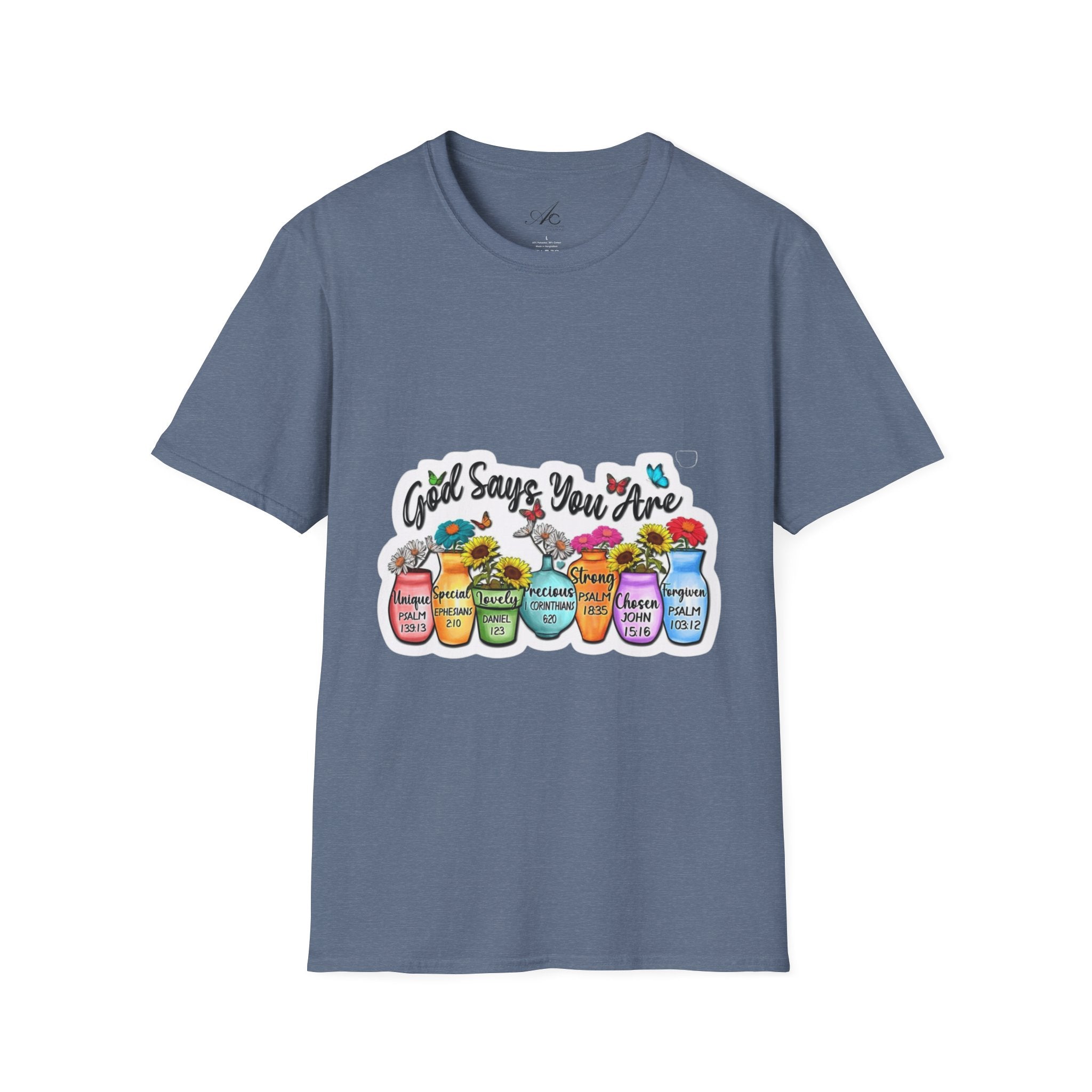 God Says You Are Loved Unisex T-Shirt, Inspirational Tee for Faith, Gifts for Friends, Casual Wear, Comfortable Clothing, [...] - Metamorphosis Creations