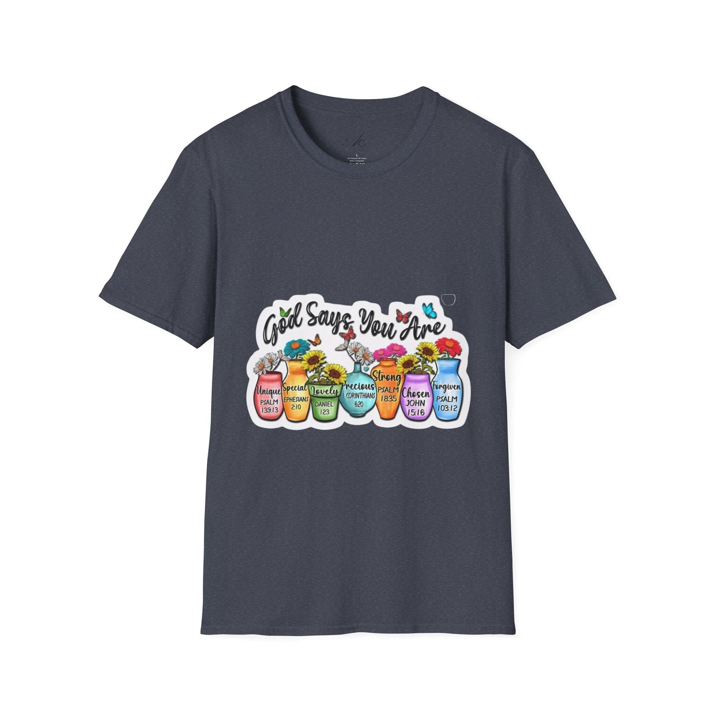 God Says You Are Loved Unisex T-Shirt, Inspirational Tee for Faith, Gifts for Friends, Casual Wear, Comfortable Clothing, [...] - Metamorphosis Creations