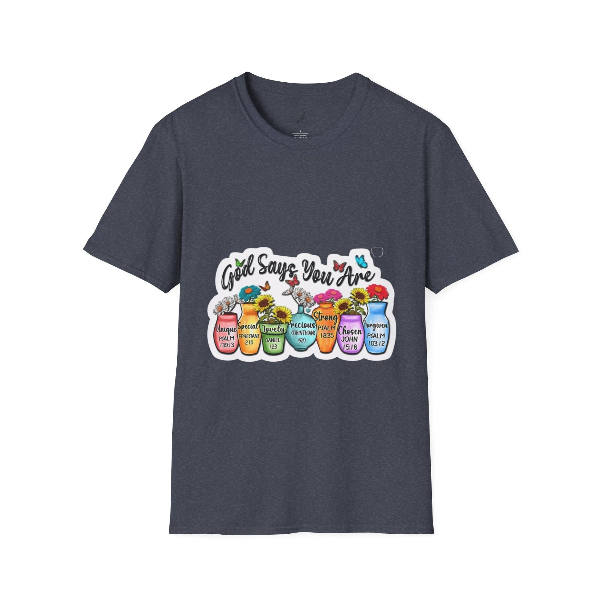 God Says You Are Loved Unisex T-Shirt, Inspirational Tee for Faith, Gifts for Friends, Casual Wear, Comfortable Clothing, [...] - Metamorphosis Creations