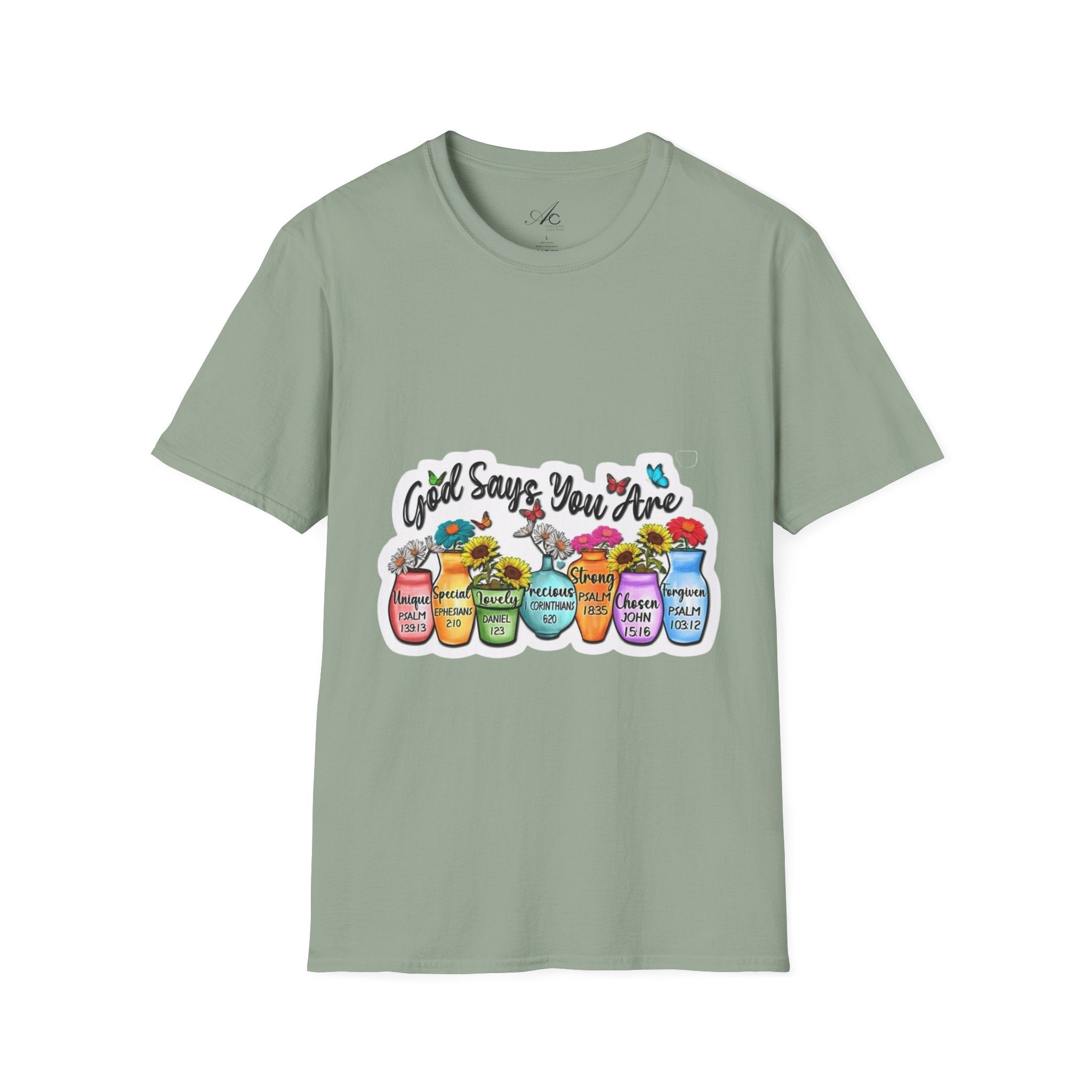 God Says You Are Loved Unisex T-Shirt, Inspirational Tee for Faith, Gifts for Friends, Casual Wear, Comfortable Clothing, [...] - Metamorphosis Creations