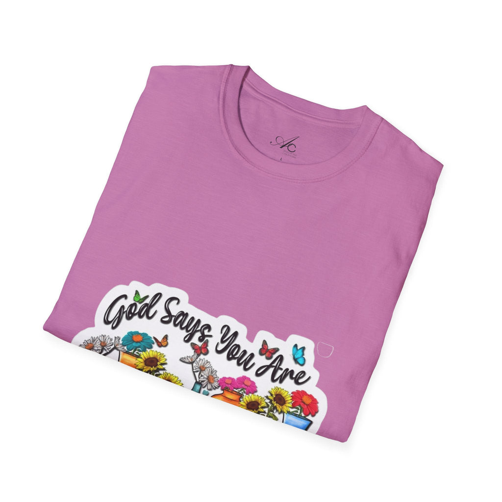 God Says You Are Loved Unisex T-Shirt, Inspirational Tee for Faith, Gifts for Friends, Casual Wear, Comfortable Clothing, [...] - Metamorphosis Creations