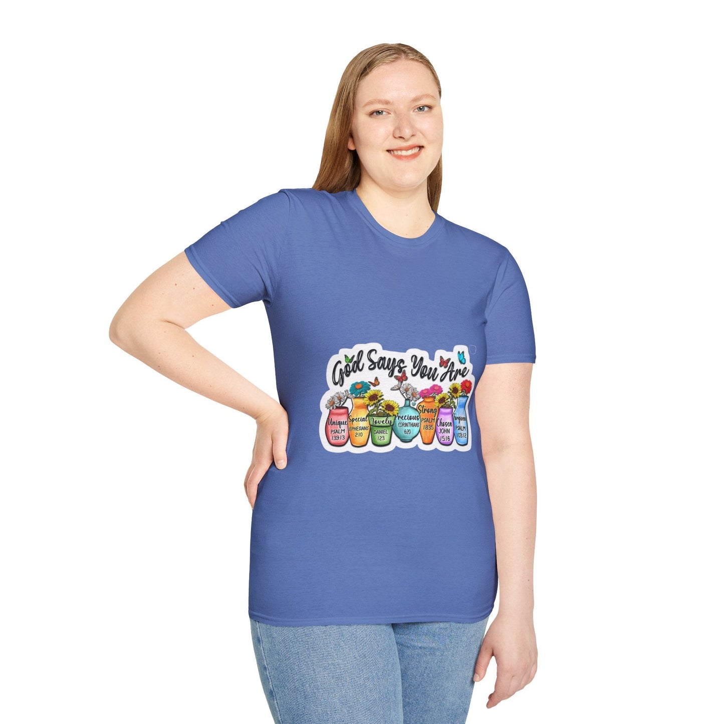 God Says You Are Loved Unisex T-Shirt, Inspirational Tee for Faith, Gifts for Friends, Casual Wear, Comfortable Clothing, [...] - Metamorphosis Creations