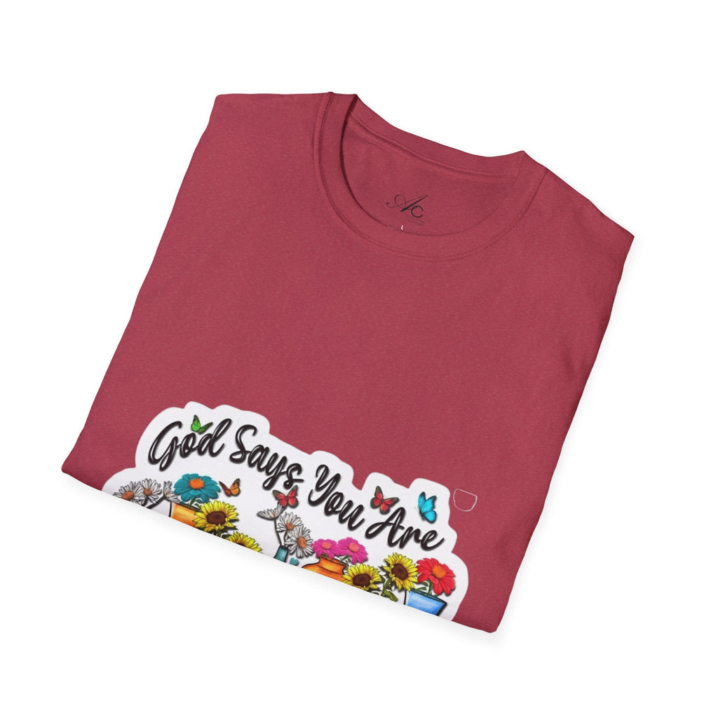 God Says You Are Loved Unisex T-Shirt, Inspirational Tee for Faith, Gifts for Friends, Casual Wear, Comfortable Clothing, [...] - Metamorphosis Creations