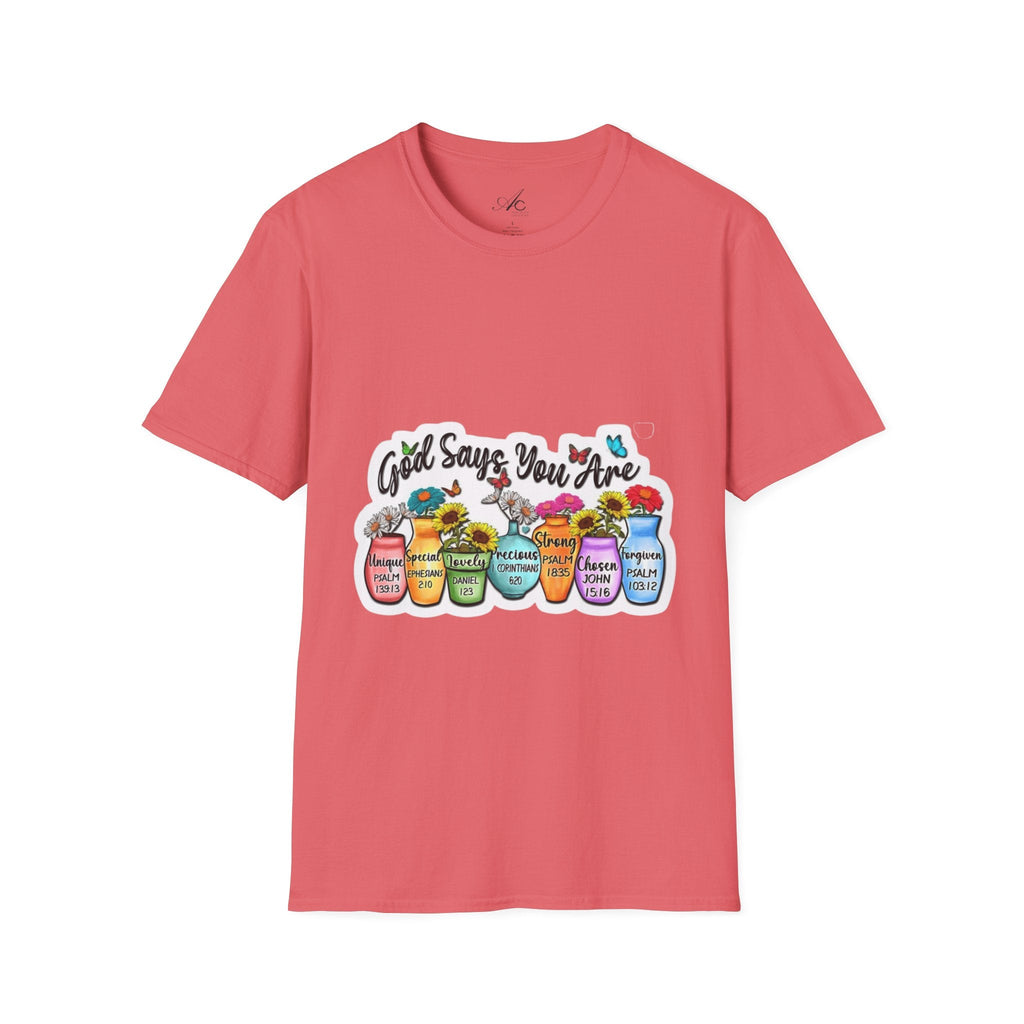 God Says You Are Loved Unisex T-Shirt, Inspirational Tee for Faith, Gifts for Friends, Casual Wear, Comfortable Clothing, [...] - Metamorphosis Creations