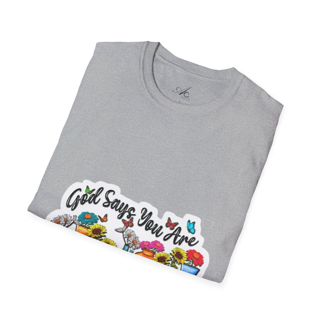 God Says You Are Loved Unisex T-Shirt, Inspirational Tee for Faith, Gifts for Friends, Casual Wear, Comfortable Clothing, [...] - Metamorphosis Creations