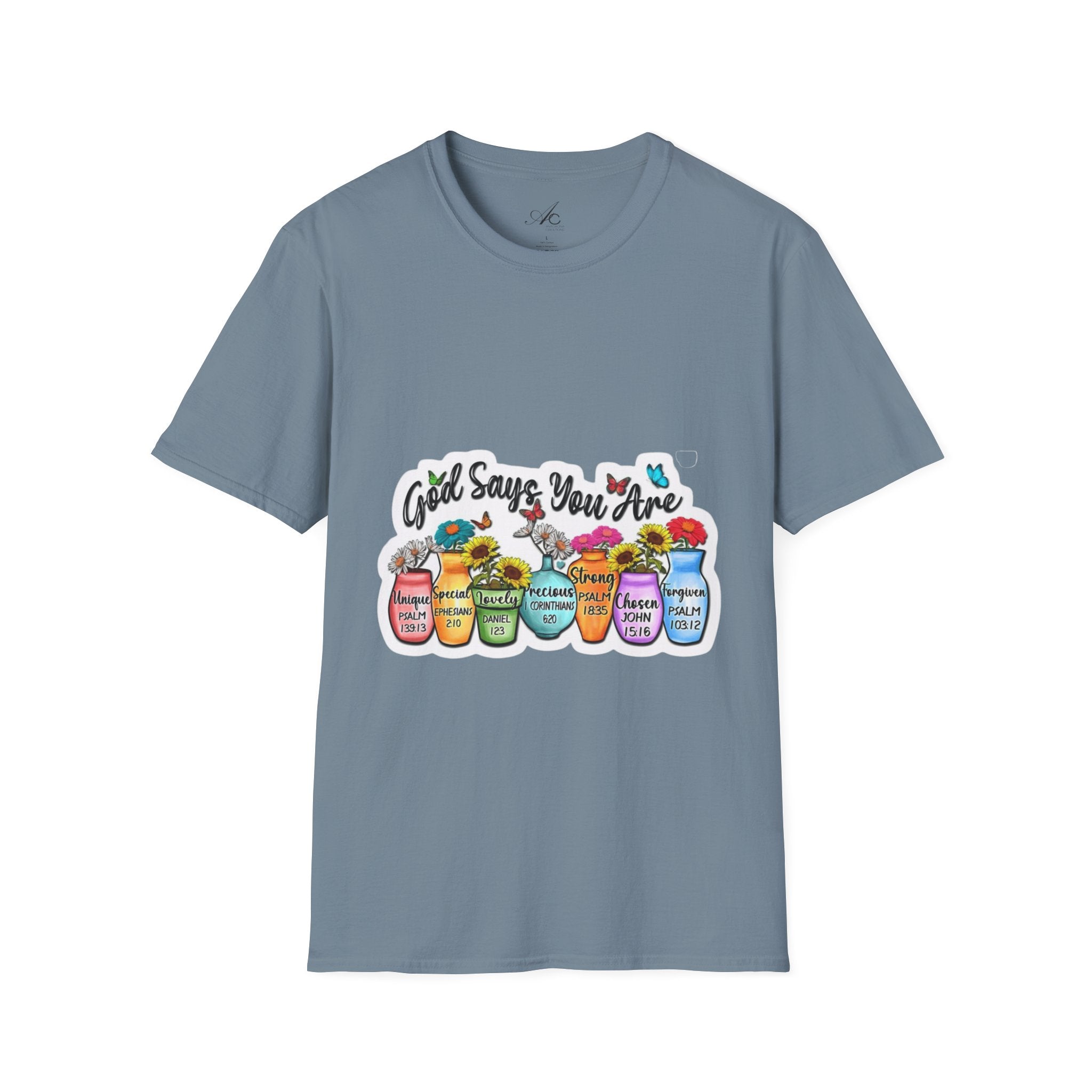 God Says You Are Loved Unisex T-Shirt, Inspirational Tee for Faith, Gifts for Friends, Casual Wear, Comfortable Clothing, [...] - Metamorphosis Creations