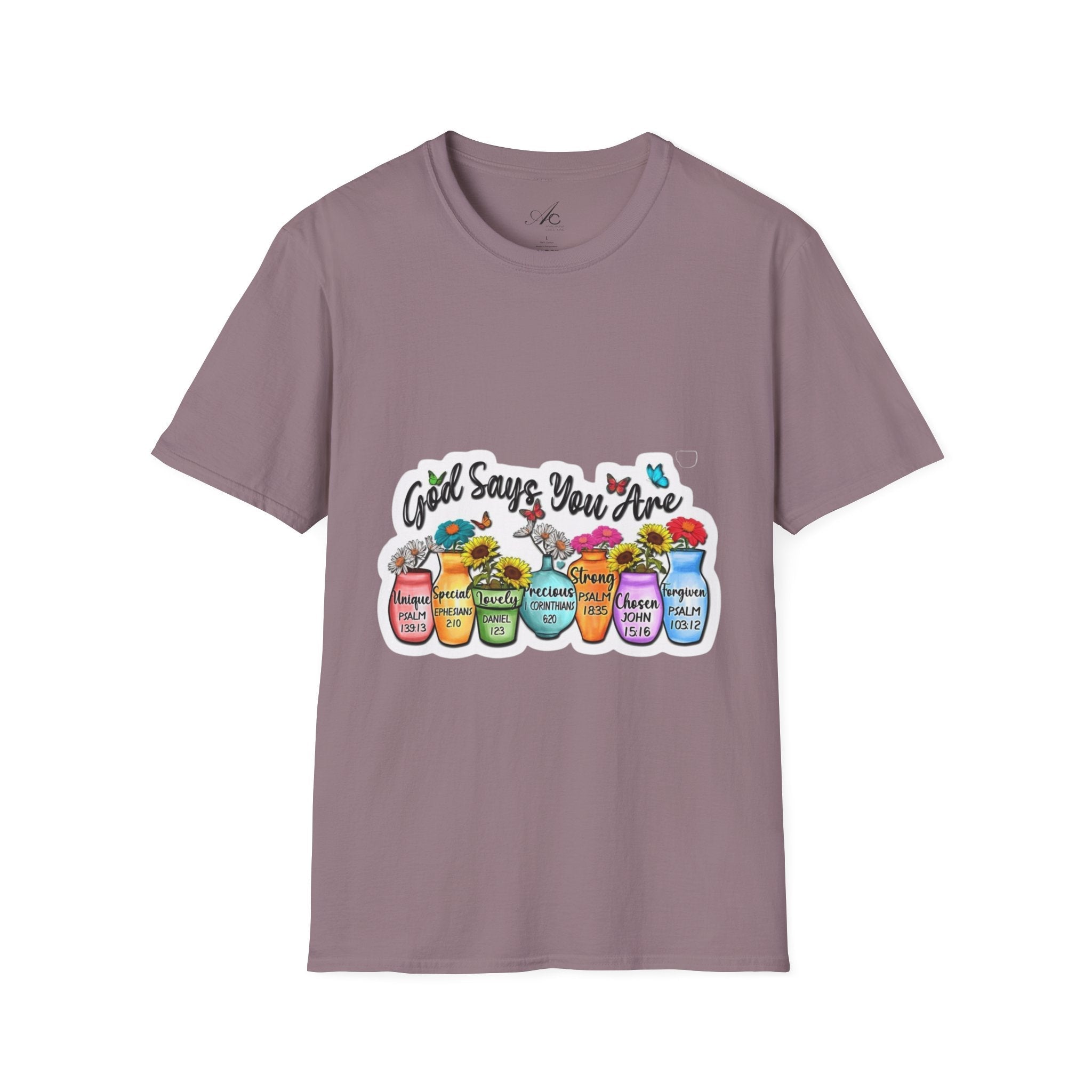 God Says You Are Loved Unisex T-Shirt, Inspirational Tee for Faith, Gifts for Friends, Casual Wear, Comfortable Clothing, [...] - Metamorphosis Creations
