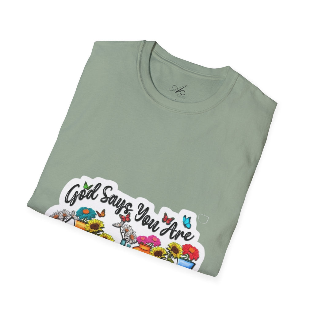 God Says You Are Loved Unisex T-Shirt, Inspirational Tee for Faith, Gifts for Friends, Casual Wear, Comfortable Clothing, [...] - Metamorphosis Creations