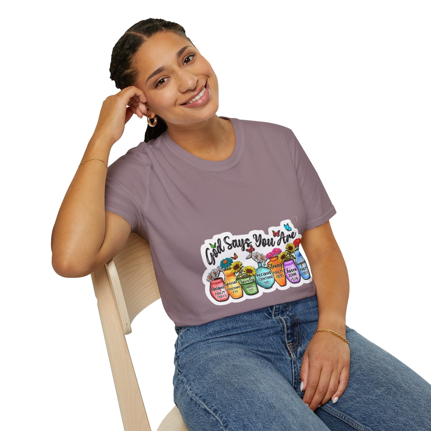God Says You Are Loved Unisex T-Shirt, Inspirational Tee for Faith, Gifts for Friends, Casual Wear, Comfortable Clothing, [...] - Metamorphosis Creations