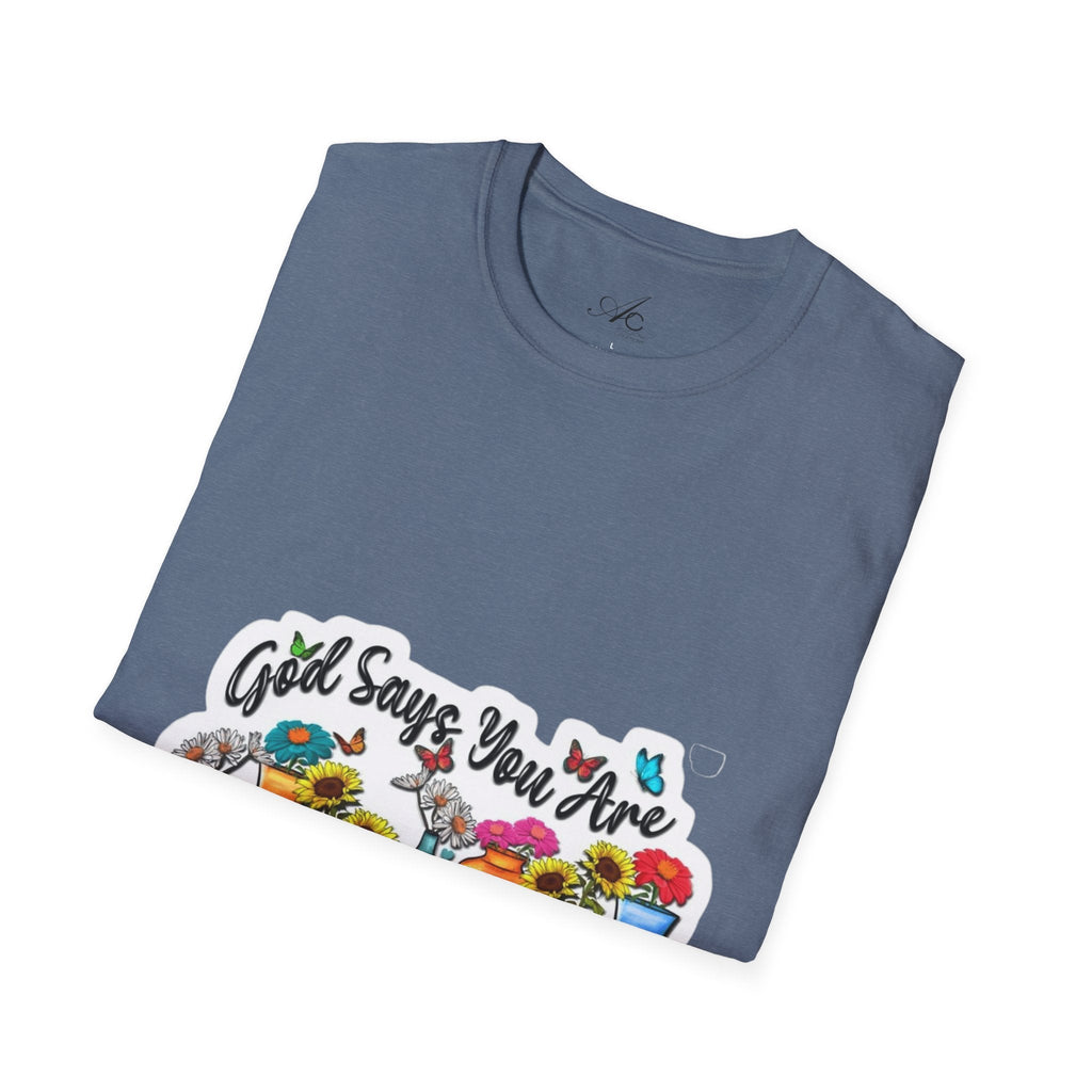 God Says You Are Loved Unisex T-Shirt, Inspirational Tee for Faith, Gifts for Friends, Casual Wear, Comfortable Clothing, [...] - Metamorphosis Creations