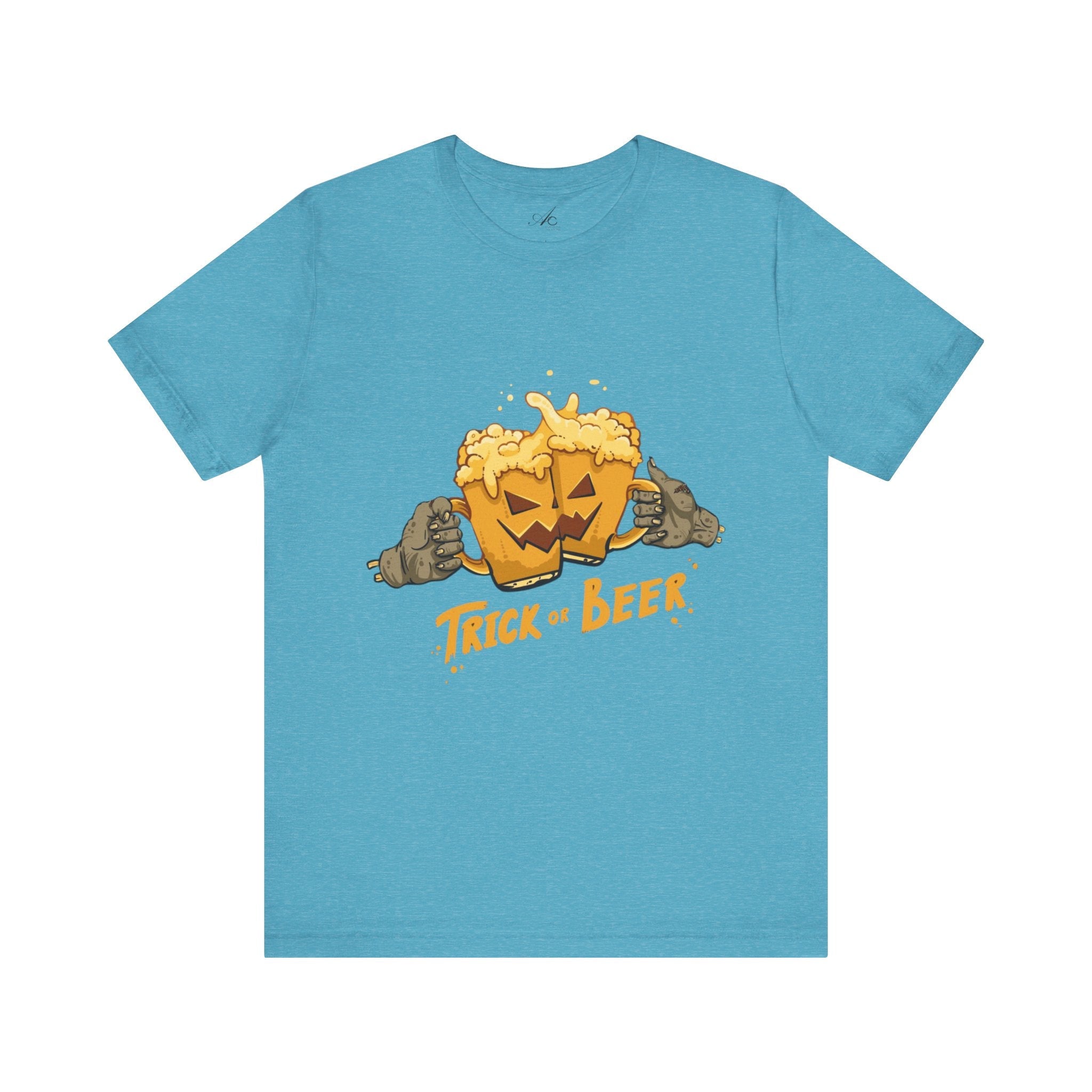 Halloween Beer Tee, Ghostly Fun Shirt, Unisex Graphic T-Shirt, Trick or Treat Apparel, Spooky Celebration Top - Metamorphosis Creations