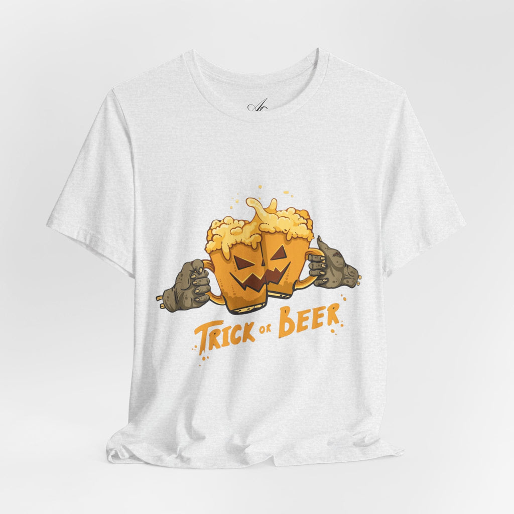 Halloween Beer Tee, Ghostly Fun Shirt, Unisex Graphic T-Shirt, Trick or Treat Apparel, Spooky Celebration Top - Metamorphosis Creations