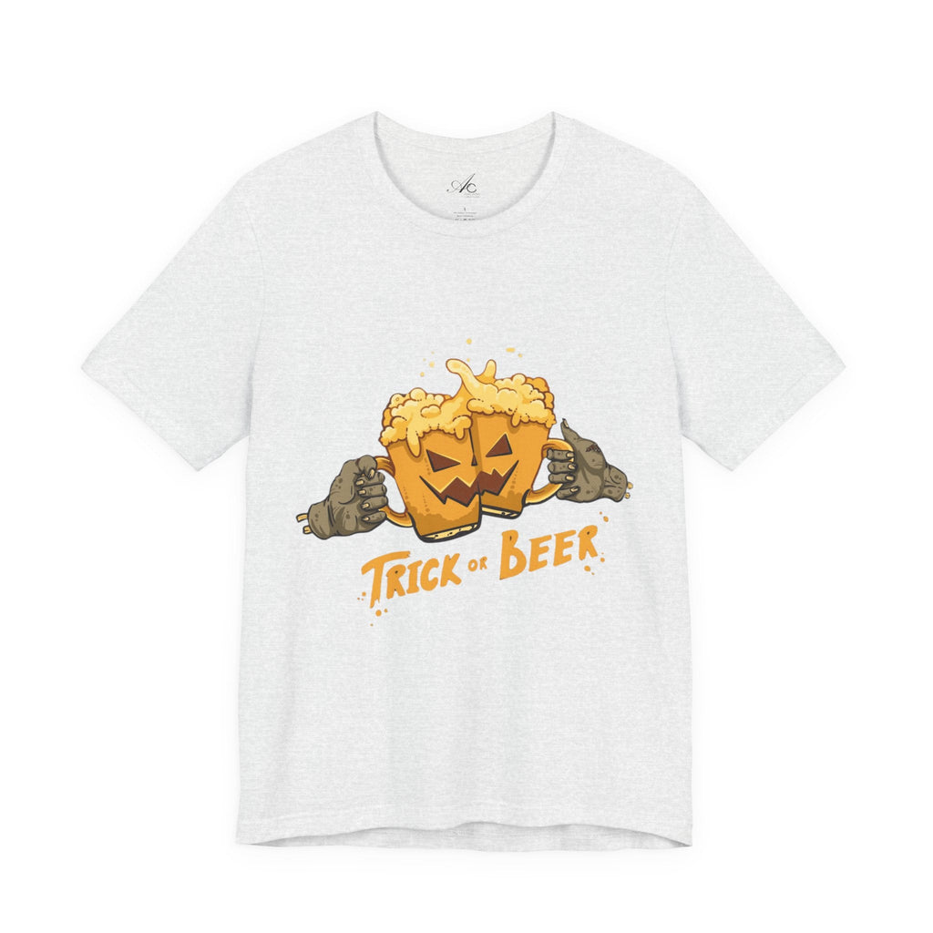 Halloween Beer Tee, Ghostly Fun Shirt, Unisex Graphic T-Shirt, Trick or Treat Apparel, Spooky Celebration Top - Metamorphosis Creations