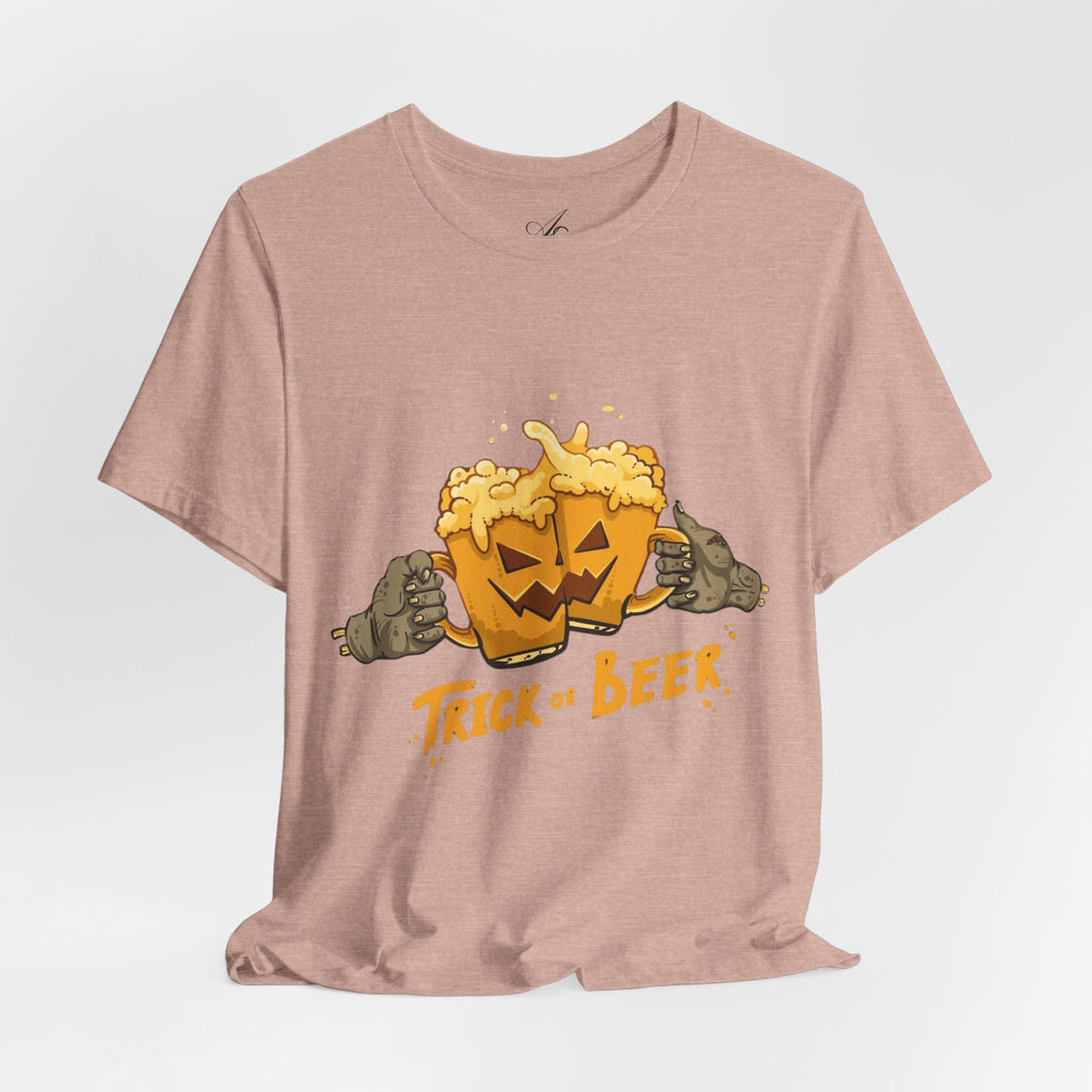 Halloween Beer Tee, Ghostly Fun Shirt, Unisex Graphic T-Shirt, Trick or Treat Apparel, Spooky Celebration Top - Metamorphosis Creations