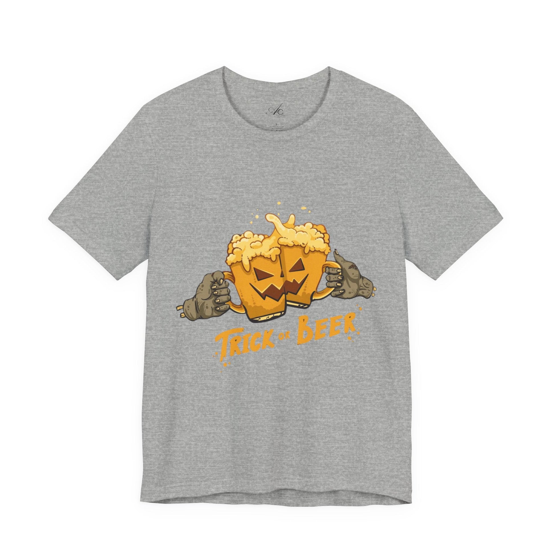 Halloween Beer Tee, Ghostly Fun Shirt, Unisex Graphic T-Shirt, Trick or Treat Apparel, Spooky Celebration Top - Metamorphosis Creations