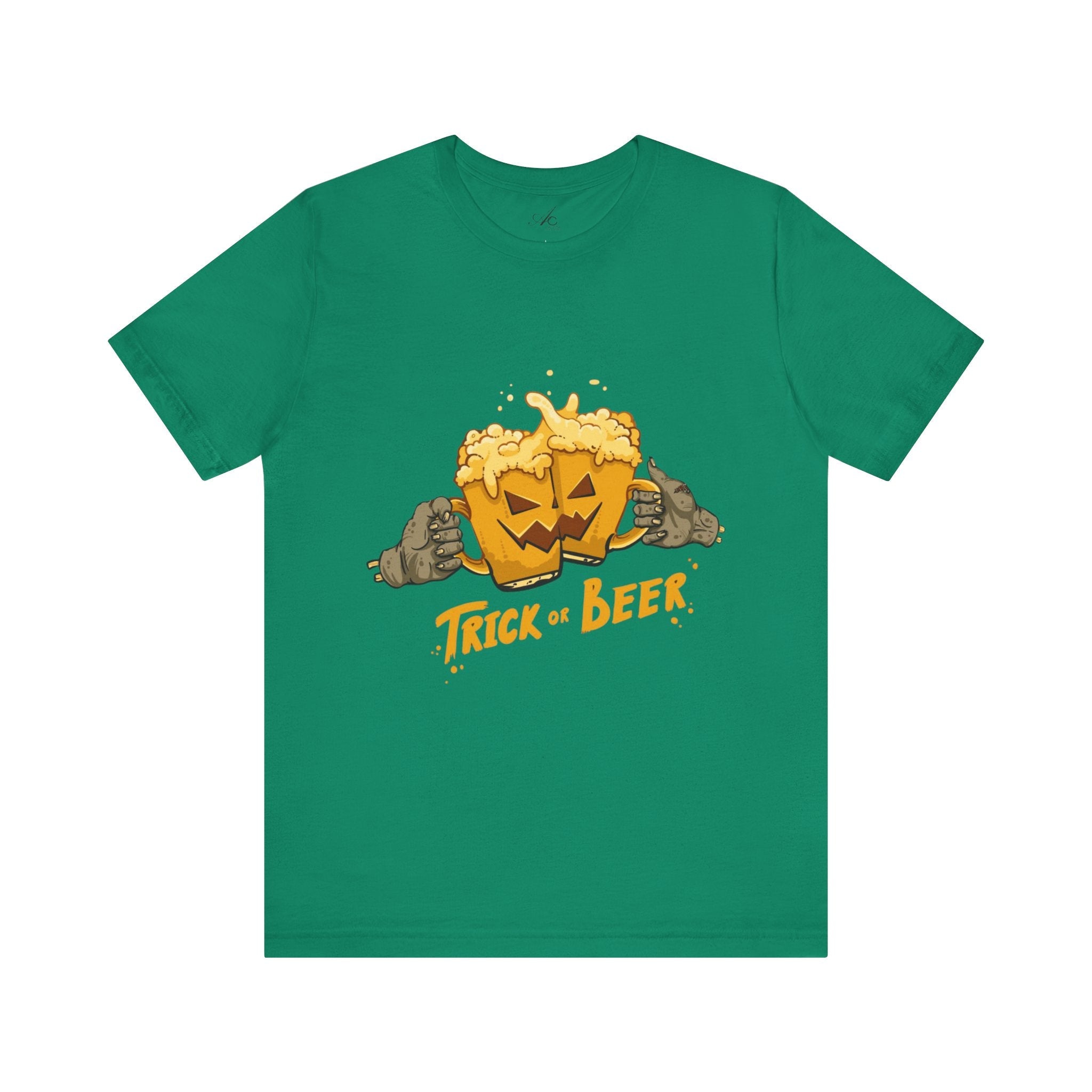 Halloween Beer Tee, Ghostly Fun Shirt, Unisex Graphic T-Shirt, Trick or Treat Apparel, Spooky Celebration Top - Metamorphosis Creations