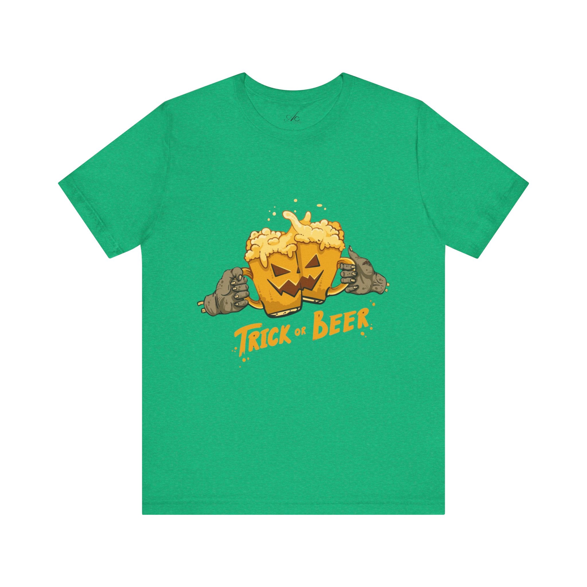 Halloween Beer Tee, Ghostly Fun Shirt, Unisex Graphic T-Shirt, Trick or Treat Apparel, Spooky Celebration Top - Metamorphosis Creations