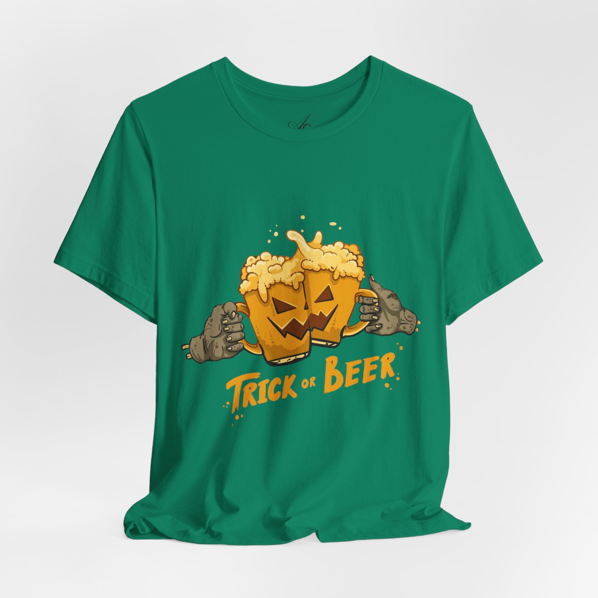 Halloween Beer Tee, Ghostly Fun Shirt, Unisex Graphic T-Shirt, Trick or Treat Apparel, Spooky Celebration Top - Metamorphosis Creations