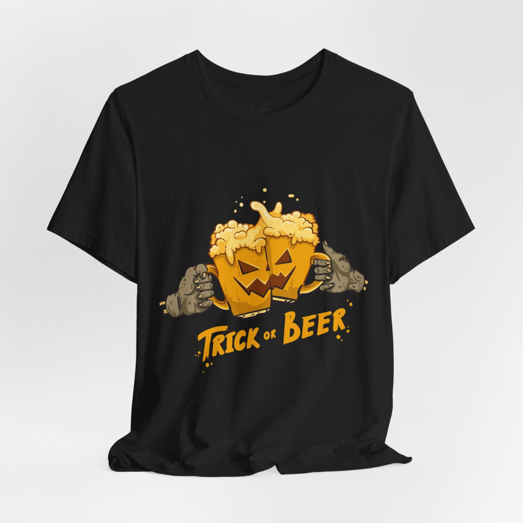 Halloween Beer Tee, Ghostly Fun Shirt, Unisex Graphic T-Shirt, Trick or Treat Apparel, Spooky Celebration Top - Metamorphosis Creations