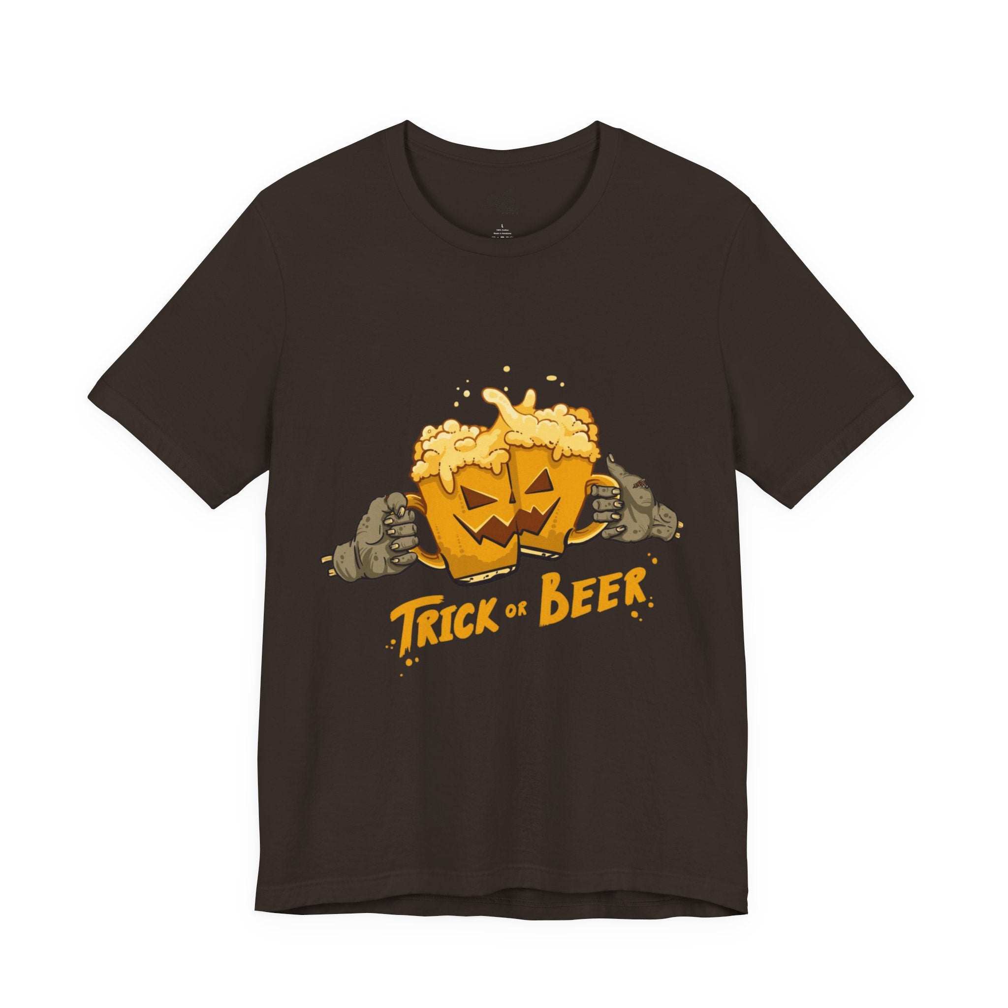 Halloween Beer Tee, Ghostly Fun Shirt, Unisex Graphic T-Shirt, Trick or Treat Apparel, Spooky Celebration Top - Metamorphosis Creations