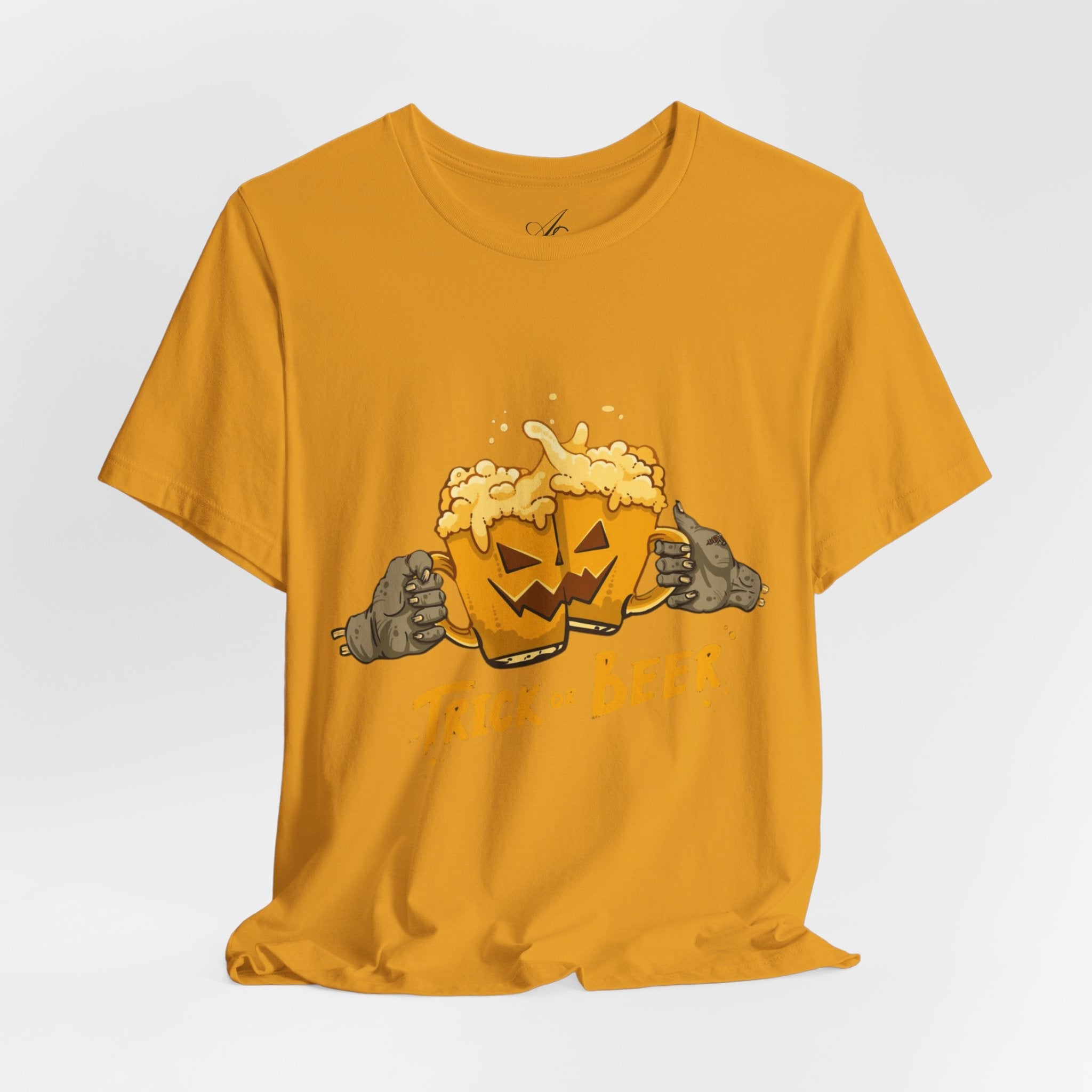 Halloween Beer Tee, Ghostly Fun Shirt, Unisex Graphic T-Shirt, Trick or Treat Apparel, Spooky Celebration Top - Metamorphosis Creations