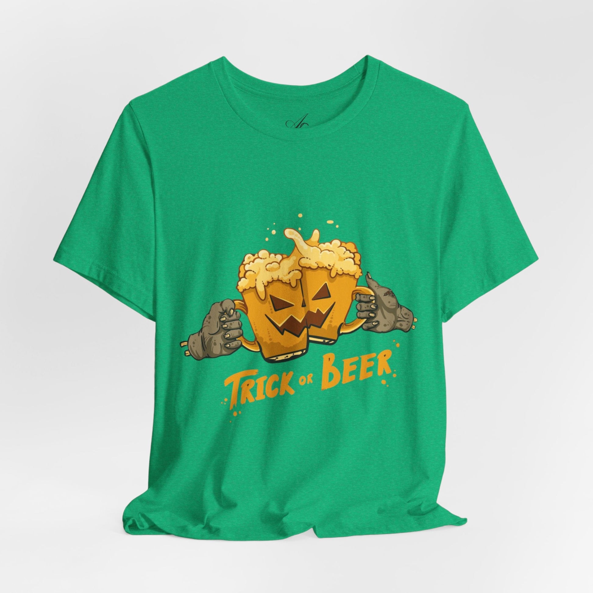 Halloween Beer Tee, Ghostly Fun Shirt, Unisex Graphic T-Shirt, Trick or Treat Apparel, Spooky Celebration Top - Metamorphosis Creations