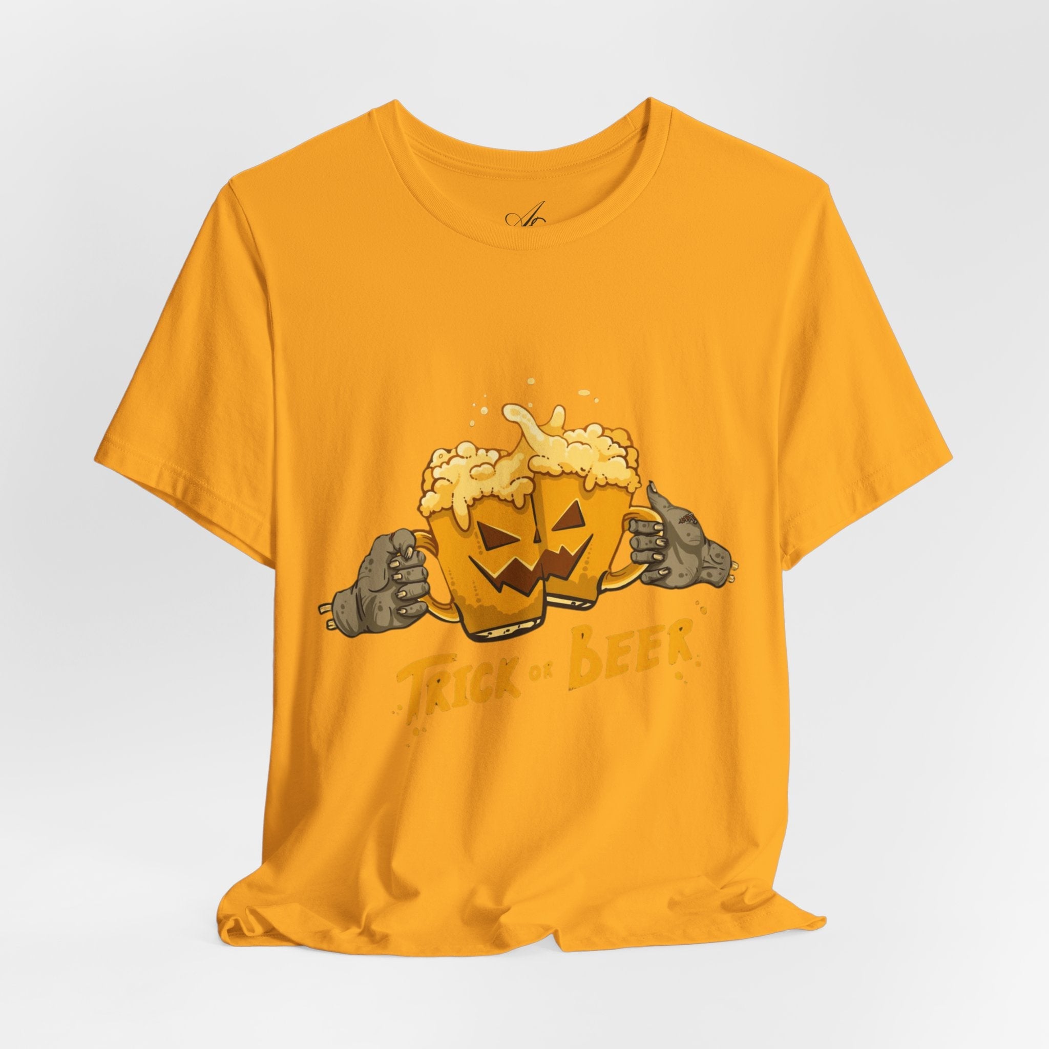 Halloween Beer Tee, Ghostly Fun Shirt, Unisex Graphic T-Shirt, Trick or Treat Apparel, Spooky Celebration Top - Metamorphosis Creations