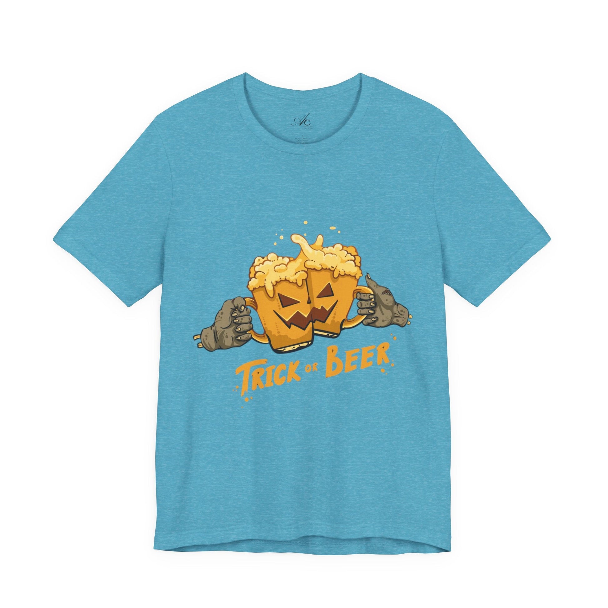 Halloween Beer Tee, Ghostly Fun Shirt, Unisex Graphic T-Shirt, Trick or Treat Apparel, Spooky Celebration Top - Metamorphosis Creations