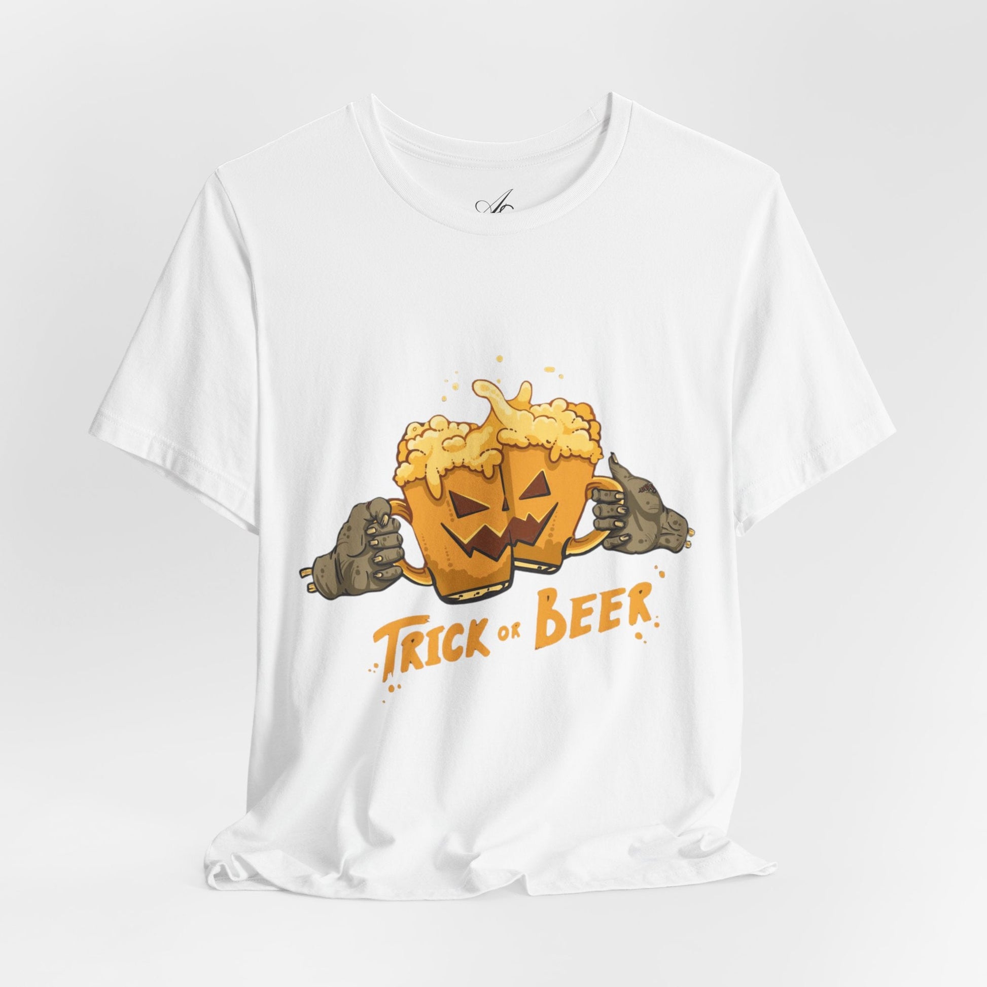Halloween Beer Tee, Ghostly Fun Shirt, Unisex Graphic T-Shirt, Trick or Treat Apparel, Spooky Celebration Top - Metamorphosis Creations