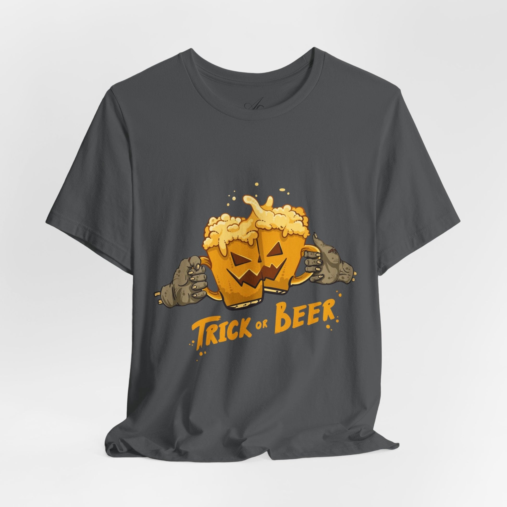 Halloween Beer Tee, Ghostly Fun Shirt, Unisex Graphic T-Shirt, Trick or Treat Apparel, Spooky Celebration Top - Metamorphosis Creations