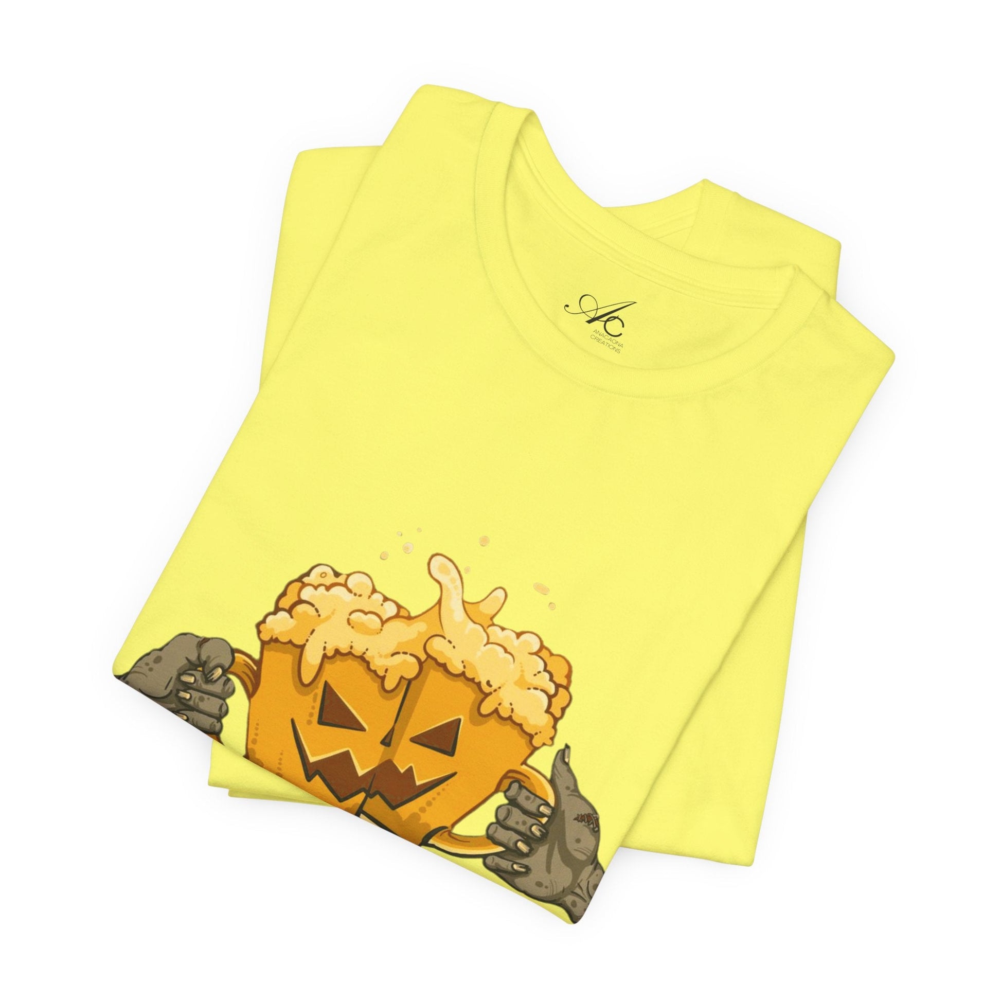 Halloween Beer Tee, Ghostly Fun Shirt, Unisex Graphic T-Shirt, Trick or Treat Apparel, Spooky Celebration Top - Metamorphosis Creations