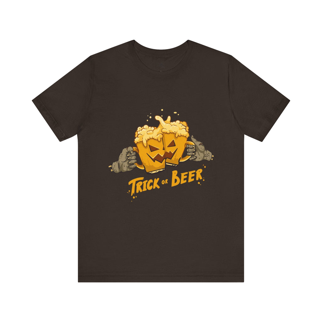 Halloween Beer Tee, Ghostly Fun Shirt, Unisex Graphic T-Shirt, Trick or Treat Apparel, Spooky Celebration Top - Metamorphosis Creations