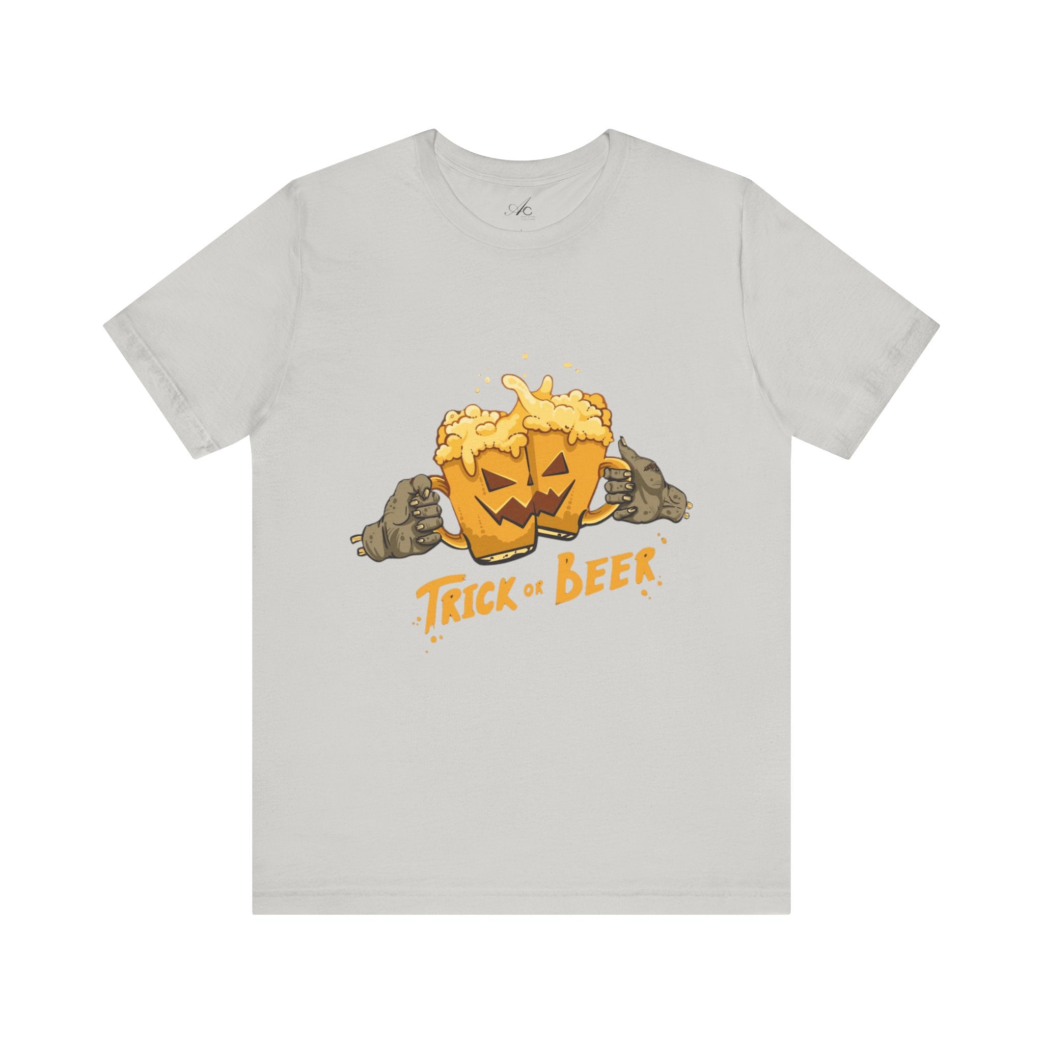 Halloween Beer Tee, Ghostly Fun Shirt, Unisex Graphic T-Shirt, Trick or Treat Apparel, Spooky Celebration Top - Metamorphosis Creations