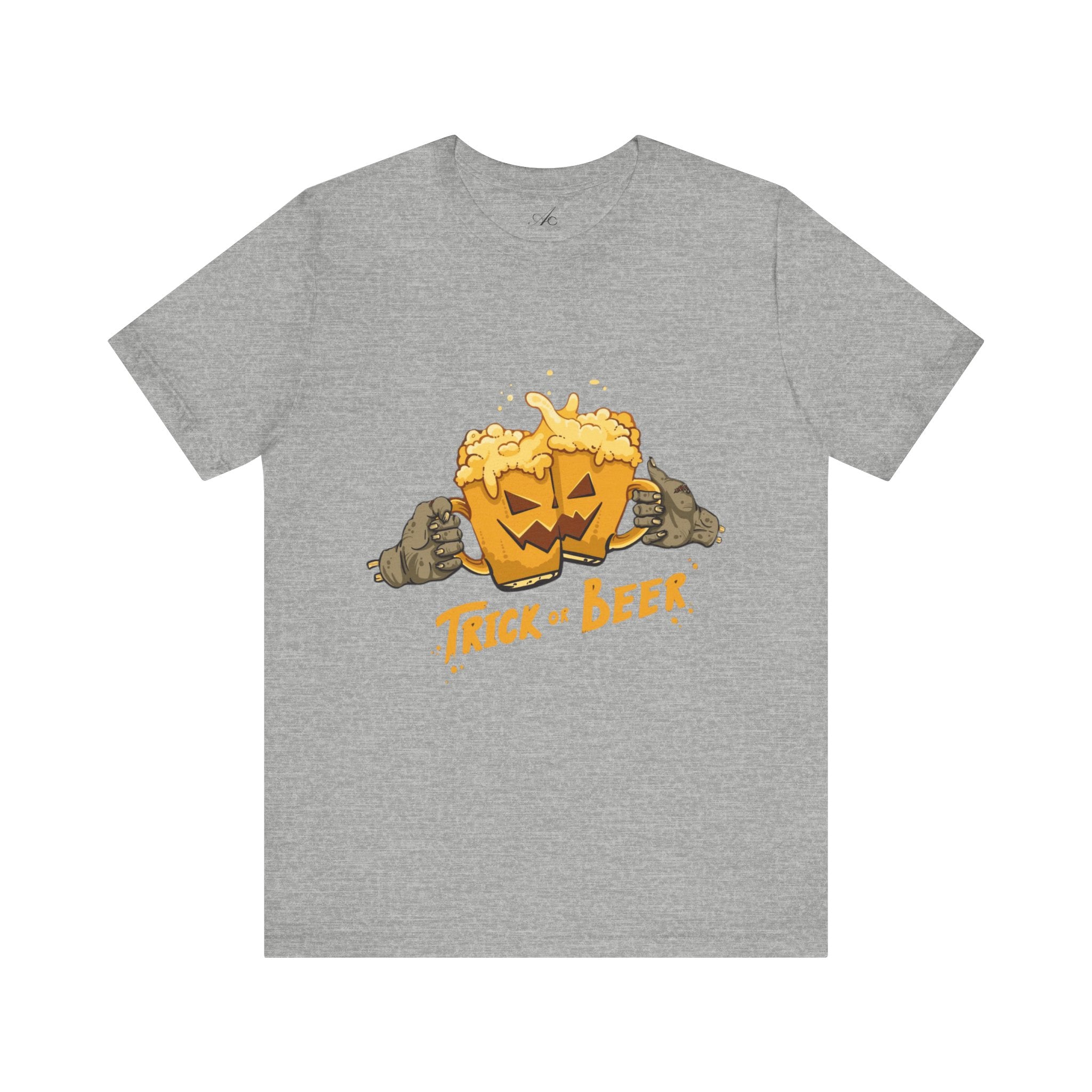 Halloween Beer Tee, Ghostly Fun Shirt, Unisex Graphic T-Shirt, Trick or Treat Apparel, Spooky Celebration Top - Metamorphosis Creations