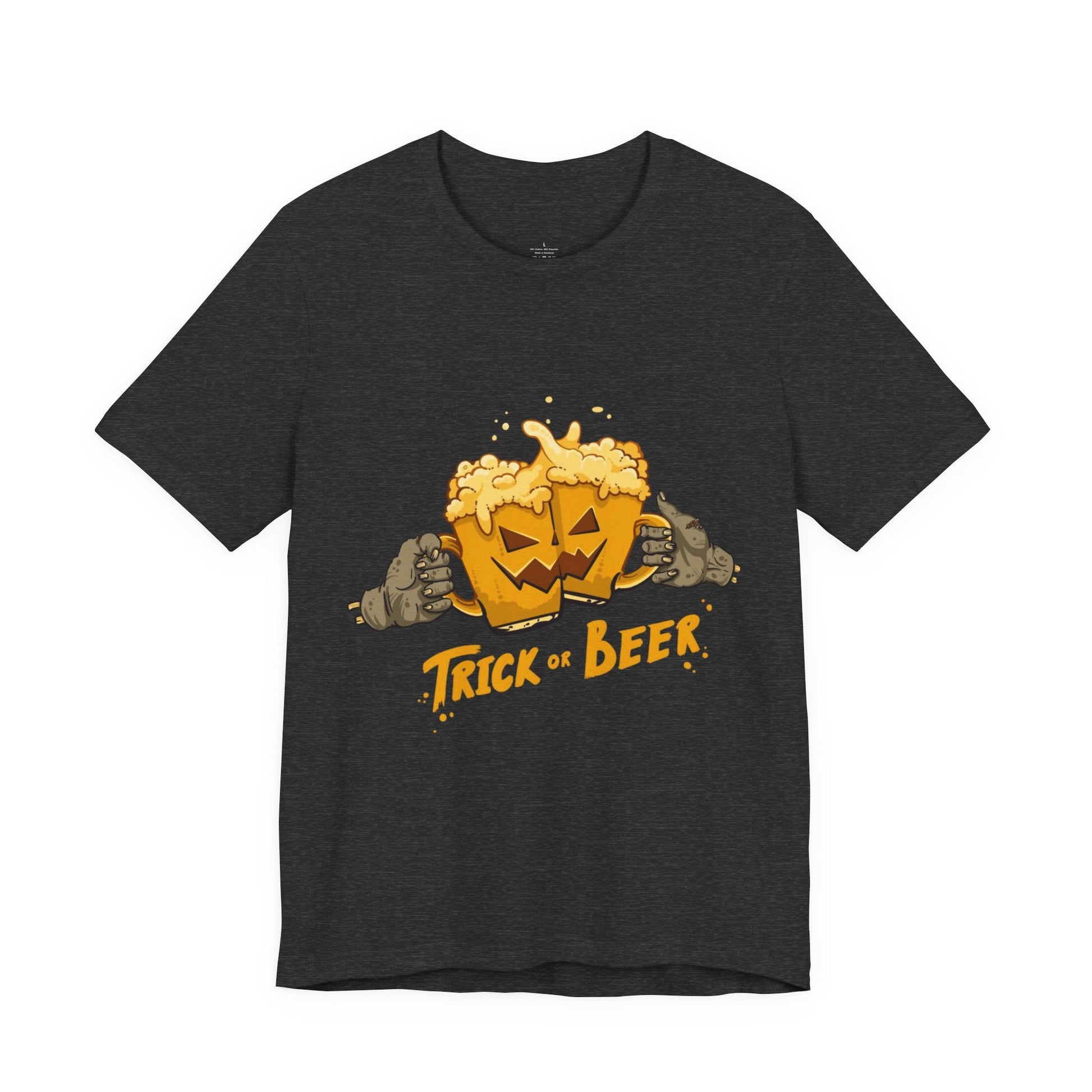 Halloween Beer Tee, Ghostly Fun Shirt, Unisex Graphic T-Shirt, Trick or Treat Apparel, Spooky Celebration Top - Metamorphosis Creations
