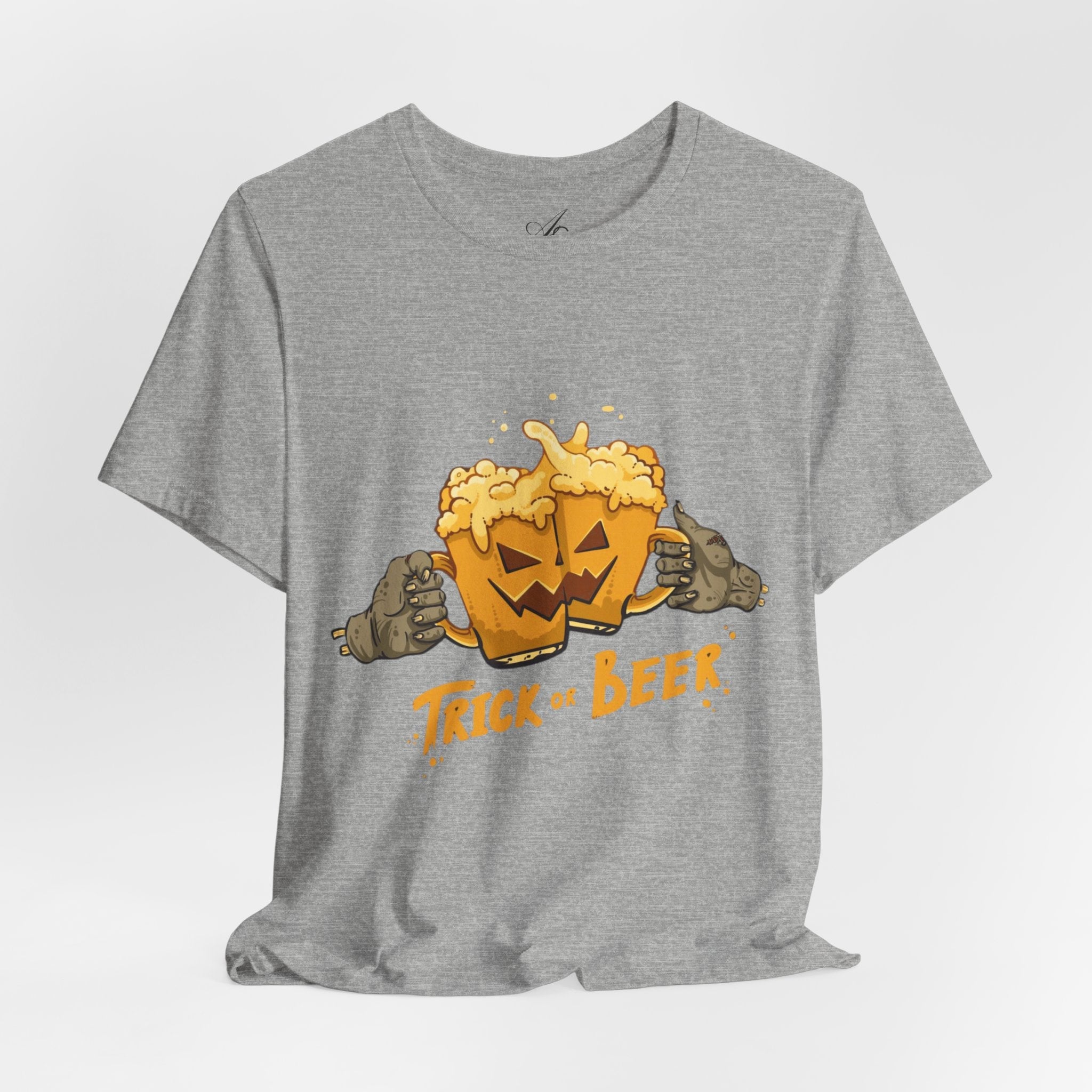 Halloween Beer Tee, Ghostly Fun Shirt, Unisex Graphic T-Shirt, Trick or Treat Apparel, Spooky Celebration Top - Metamorphosis Creations