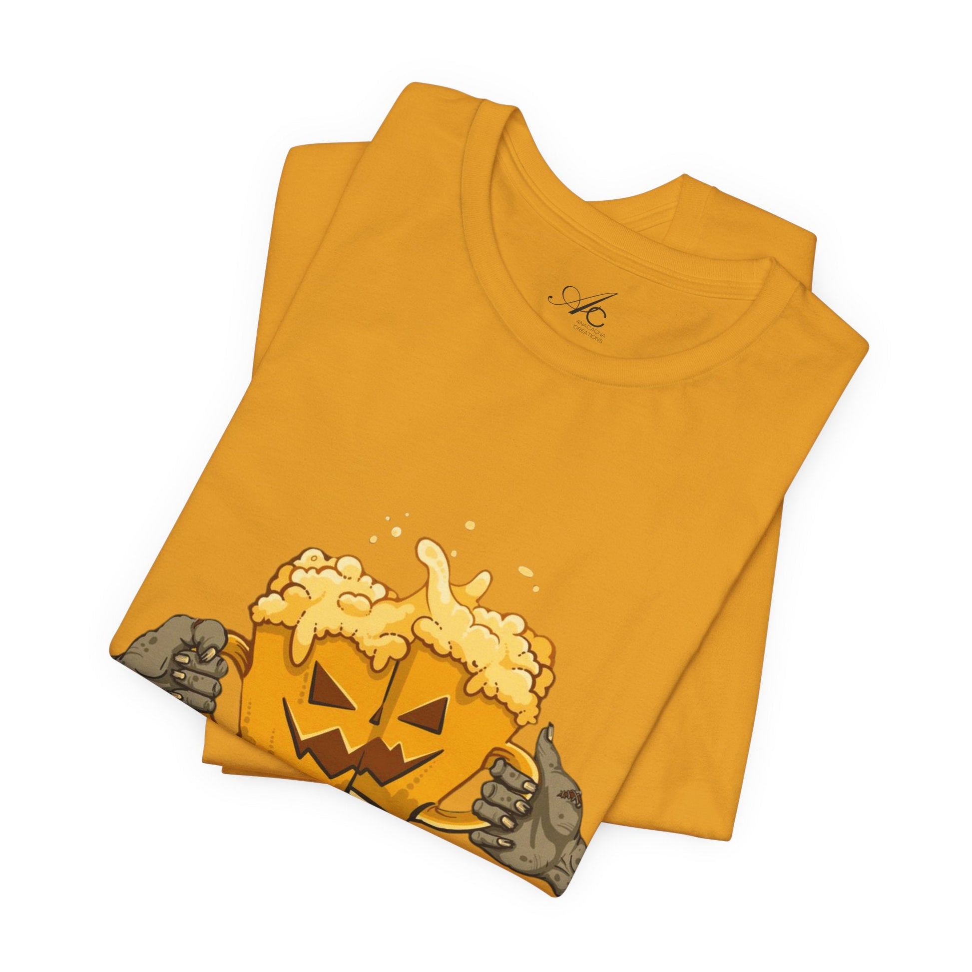 Halloween Beer Tee, Ghostly Fun Shirt, Unisex Graphic T-Shirt, Trick or Treat Apparel, Spooky Celebration Top - Metamorphosis Creations