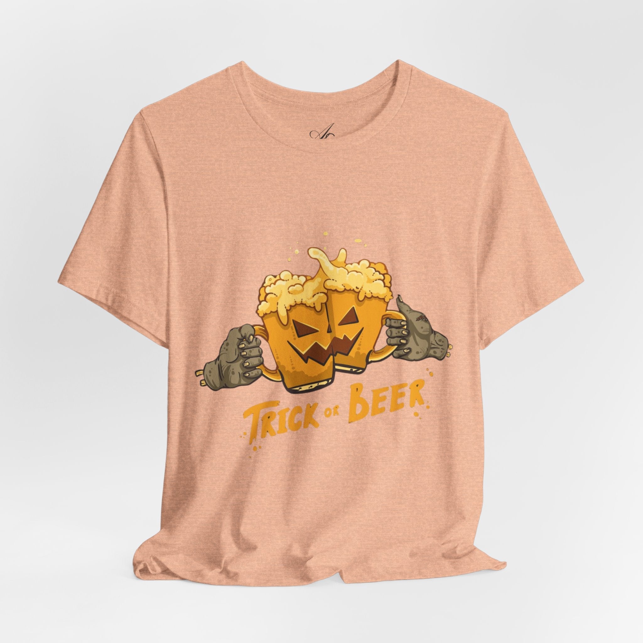 Halloween Beer Tee, Ghostly Fun Shirt, Unisex Graphic T-Shirt, Trick or Treat Apparel, Spooky Celebration Top - Metamorphosis Creations