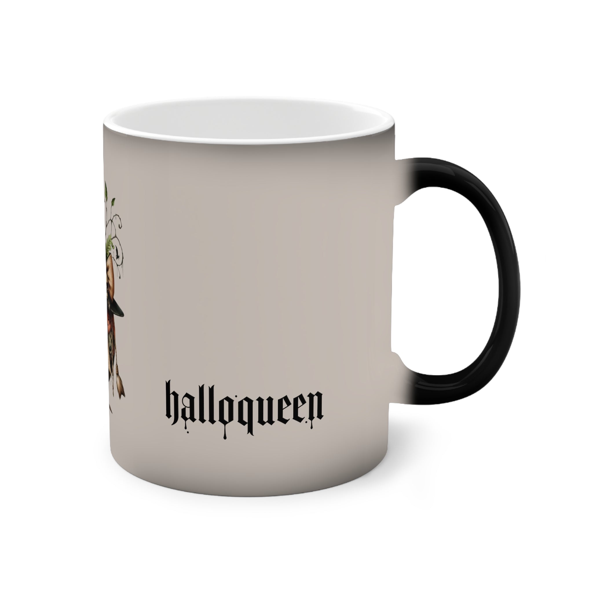 Halloween Color - Changing Mug, Unique Pumpkin and Hat Design, Perfect for Spooky Season, Witch Gift, Home Decor, Collectible - Metamorphosis Creations