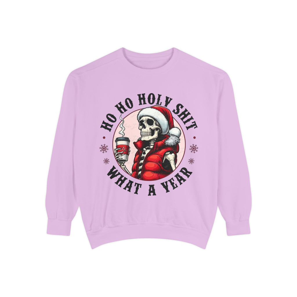 Halloween Holiday cheer Festive Skeleton Sweatshirt - Unisex Garment - Dyed, Holiday Gift, Cozy Vibe, Unique Christmas Apparel, Funny Sweater - Metamorphosis Creations