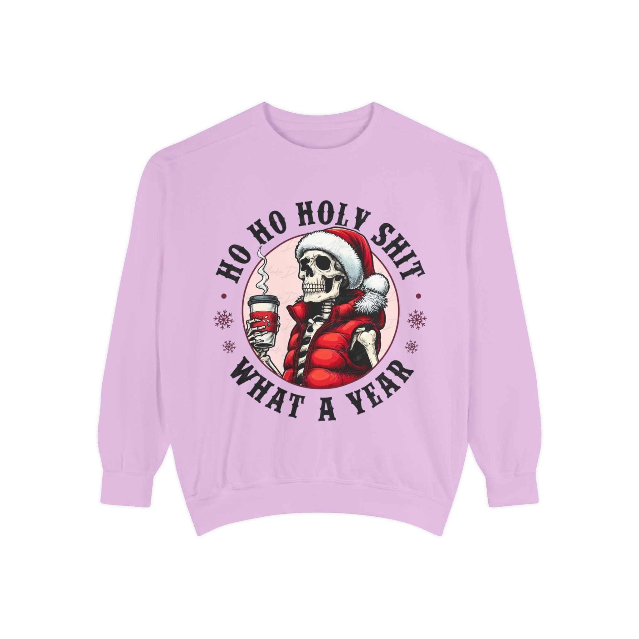 Halloween Holiday cheer Festive Skeleton Sweatshirt - Unisex Garment - Dyed, Holiday Gift, Cozy Vibe, Unique Christmas Apparel, Funny Sweater - Metamorphosis Creations