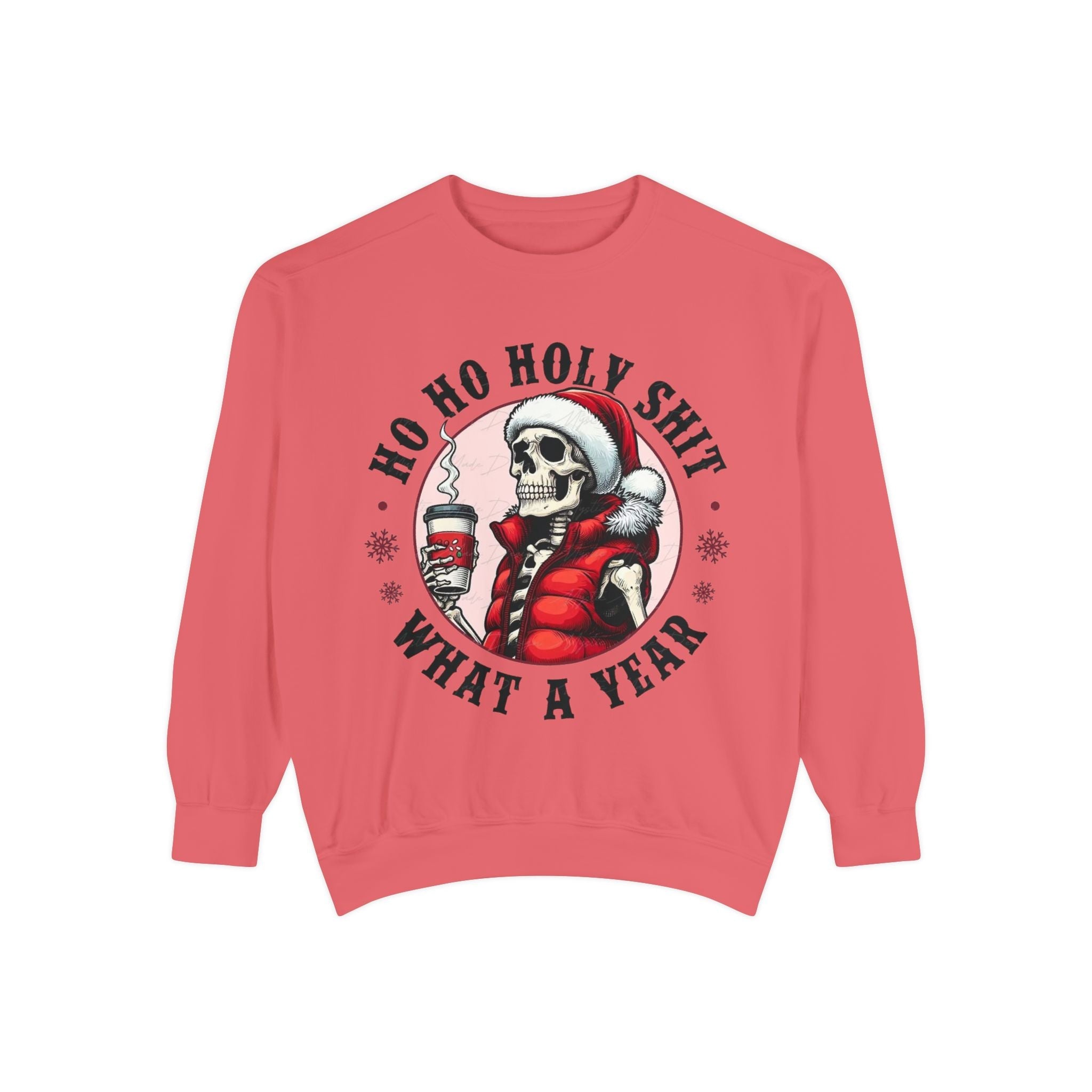 Halloween Holiday cheer Festive Skeleton Sweatshirt - Unisex Garment - Dyed, Holiday Gift, Cozy Vibe, Unique Christmas Apparel, Funny Sweater - Metamorphosis Creations