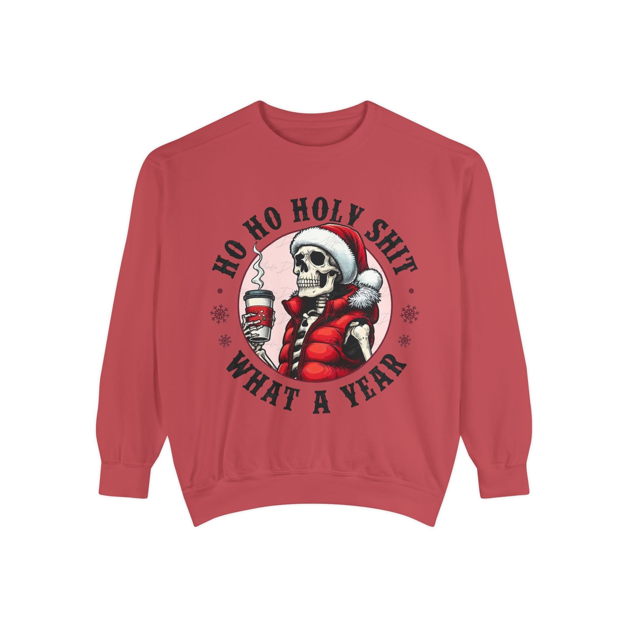 Halloween Holiday cheer Festive Skeleton Sweatshirt - Unisex Garment - Dyed, Holiday Gift, Cozy Vibe, Unique Christmas Apparel, Funny Sweater - Metamorphosis Creations